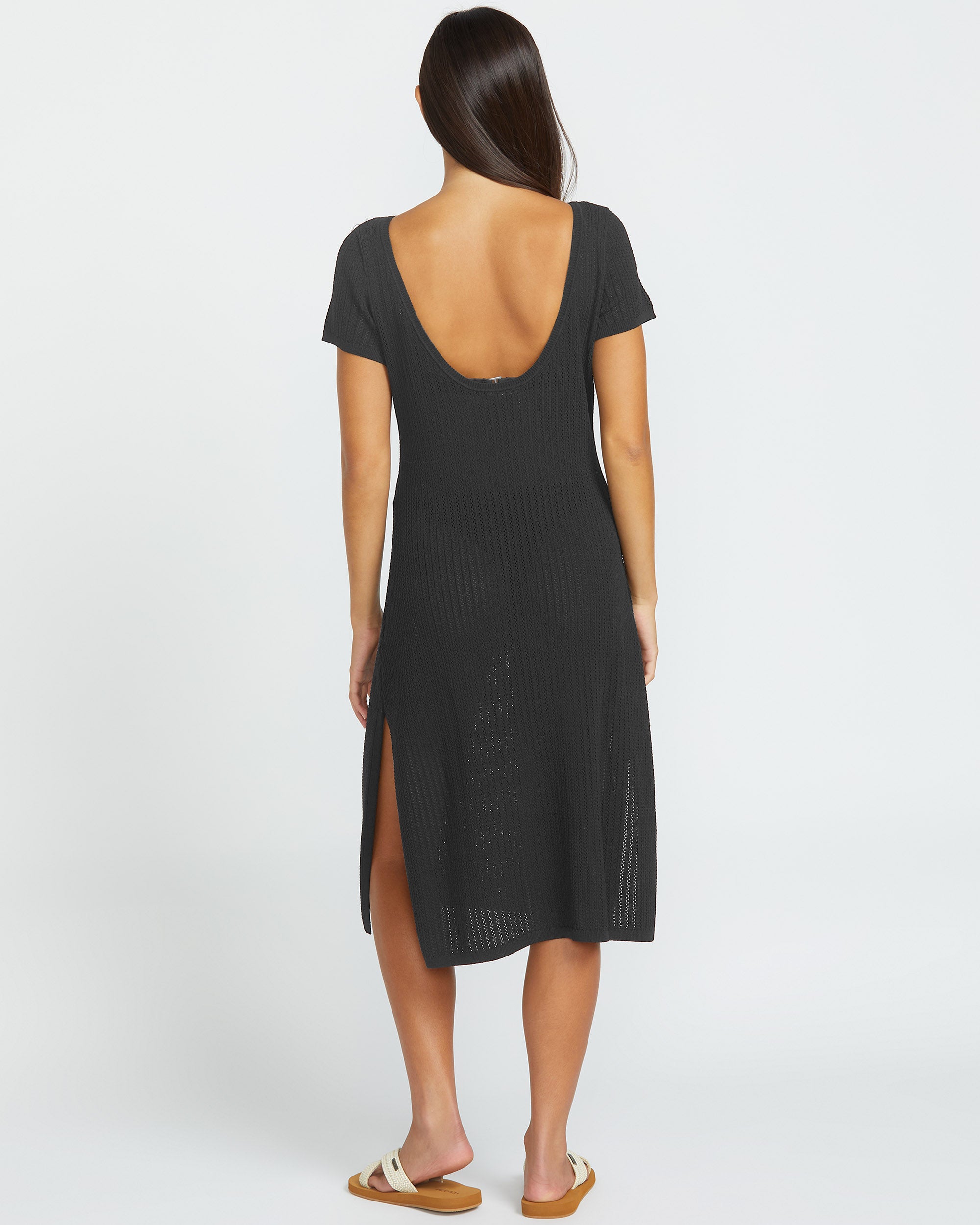 Meshy Beach Cover Up Dress - BLACK - Women - Volcom EU – Volcom Europe