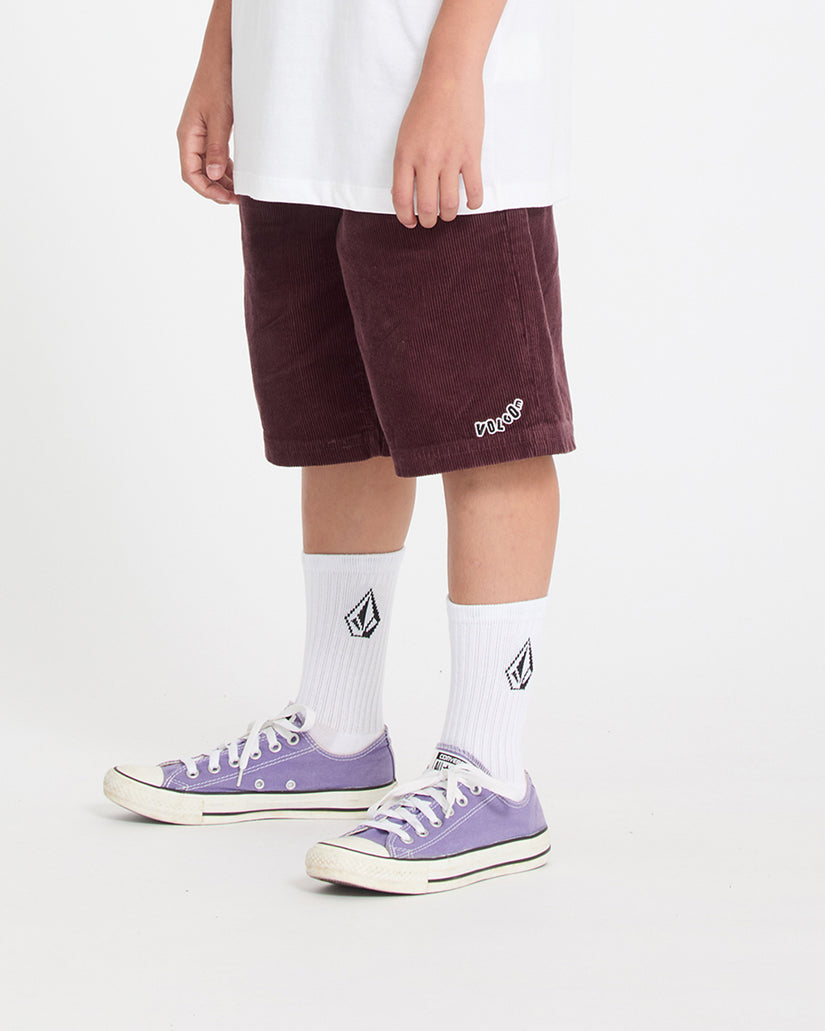 Outer Spaced Elasticated Waist Corduroy Short - Pistol Punch - (KIDS)