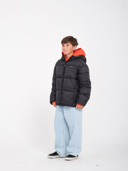 VOLCOM 子ども用 ブラックジャケット VOLCOM KIDS｜ボルコム（キッズ）のスノー ジャケット - VOLCOM