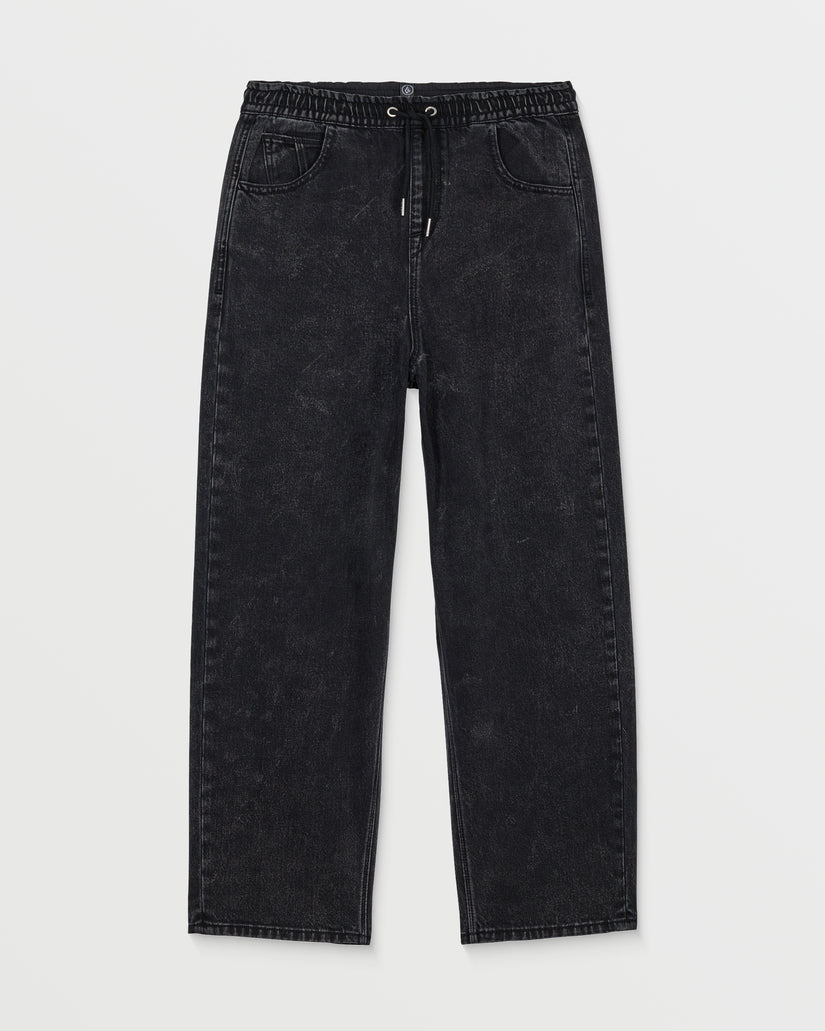 Freazy Loose Elasticated Waist Jeans - Blackity Black - (KIDS)