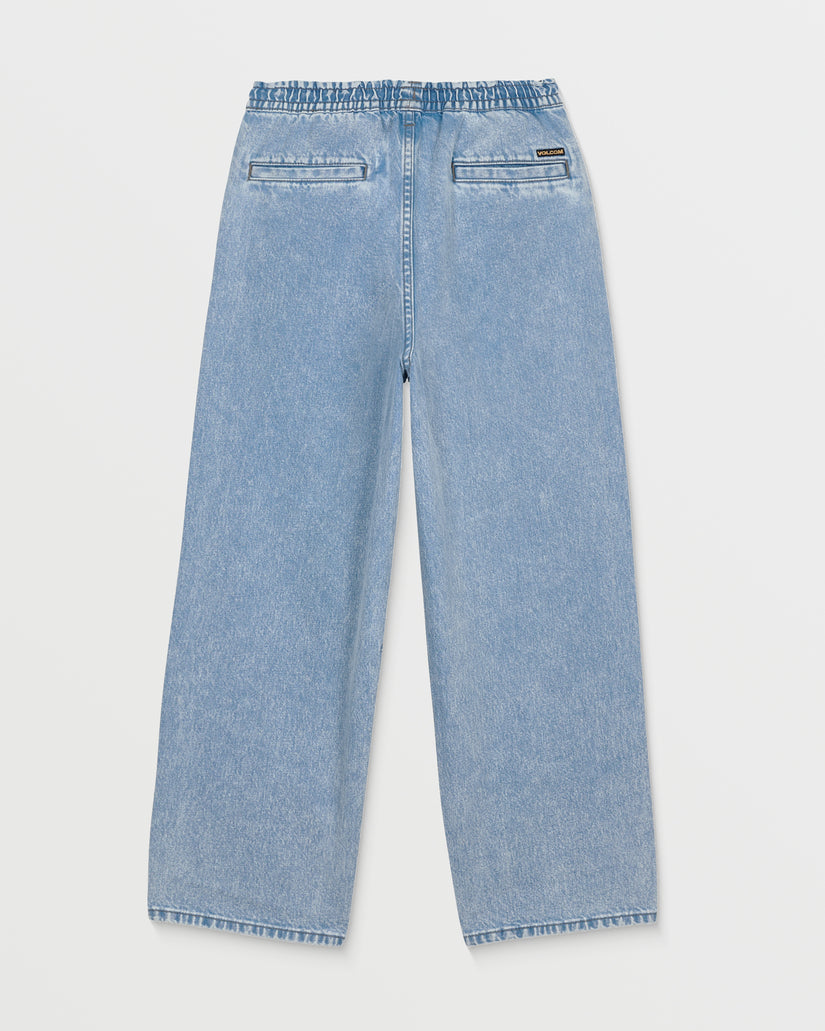 Freazy Loose Elasticated Waist Jeans - Pale Aqua - (KIDS)