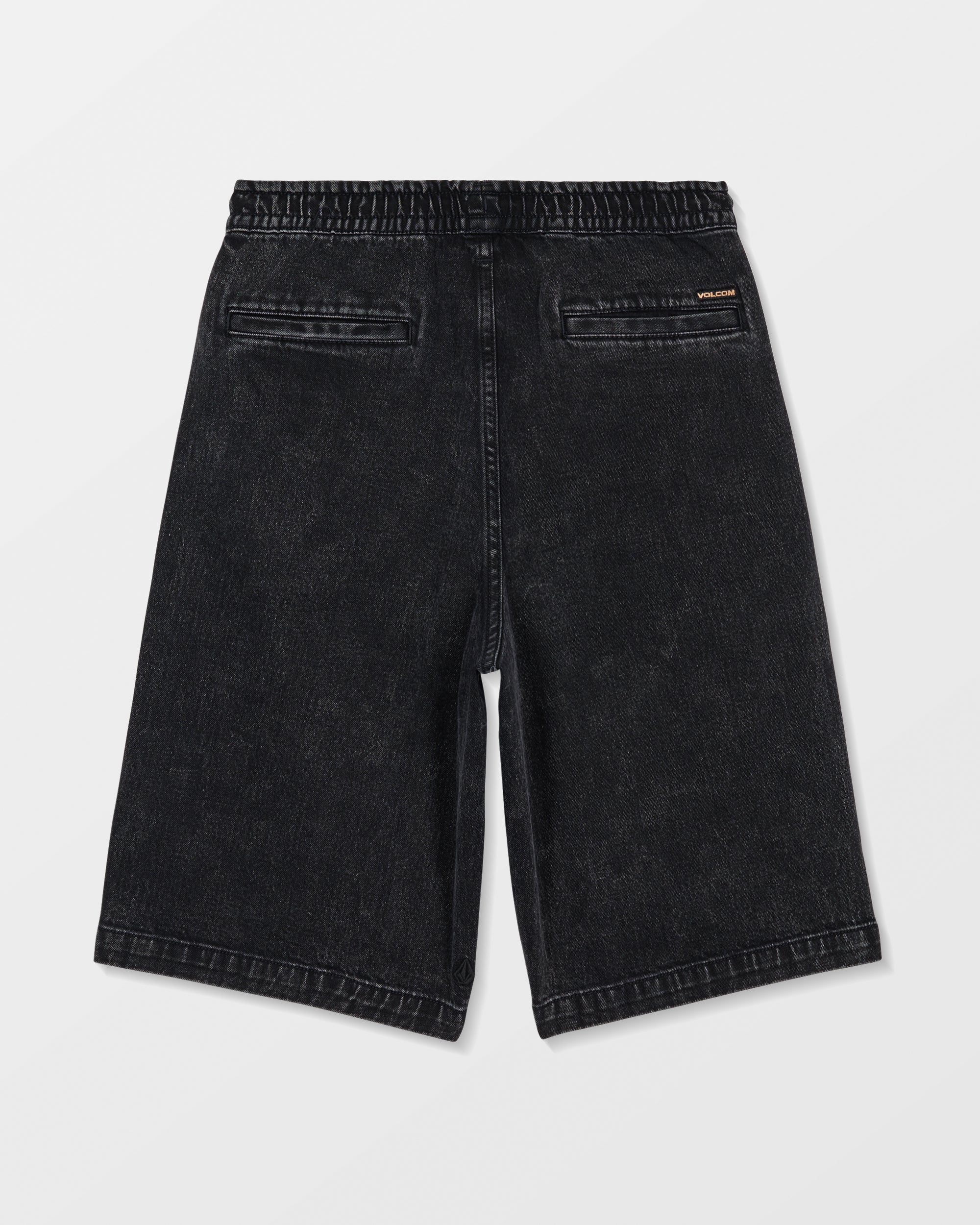 Freazy Loose Denim Elasticated Waist Short - Blackity Black - Kids