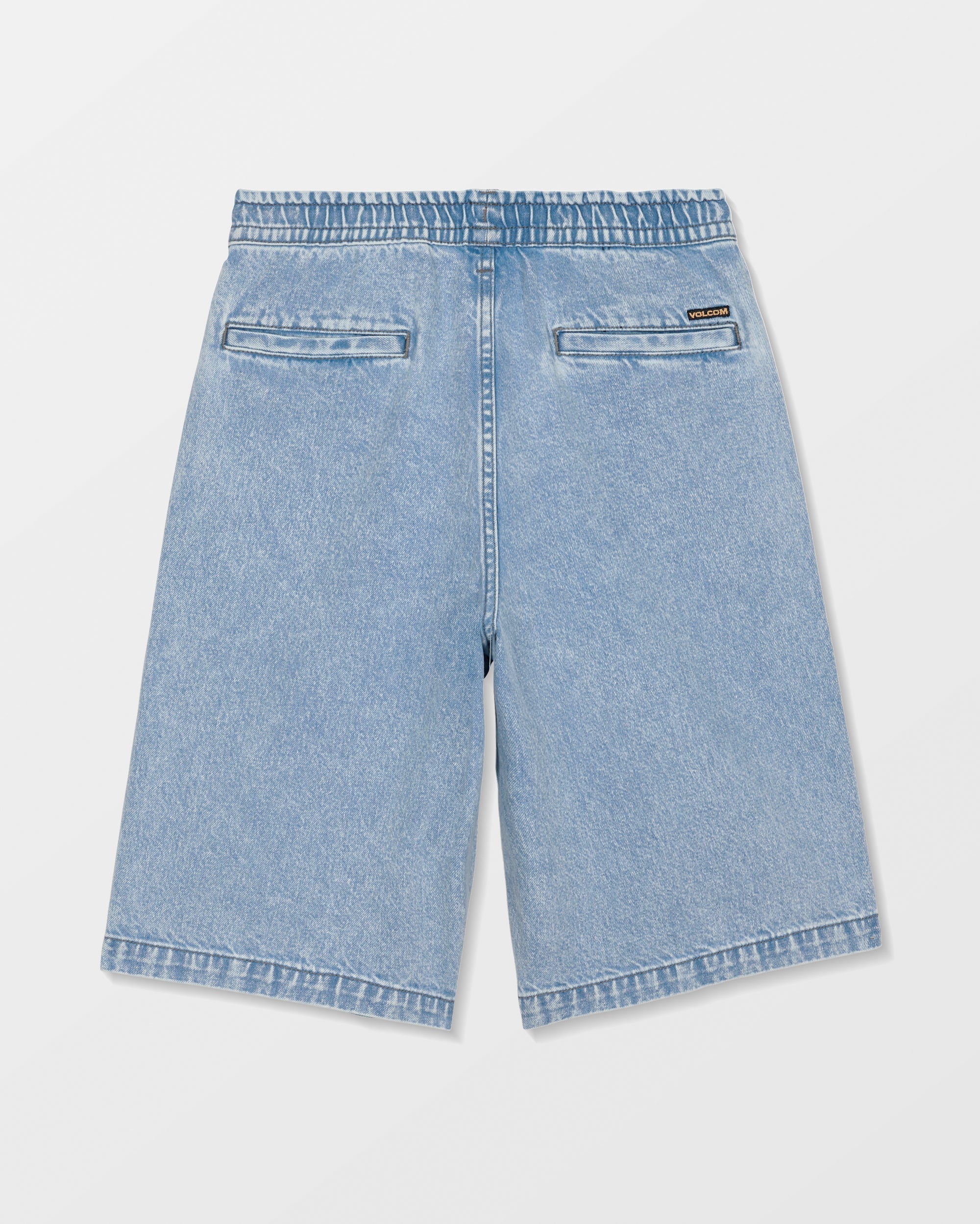 Freazy Loose Denim Elasticated Waist Short - Pale Aqua - Kids