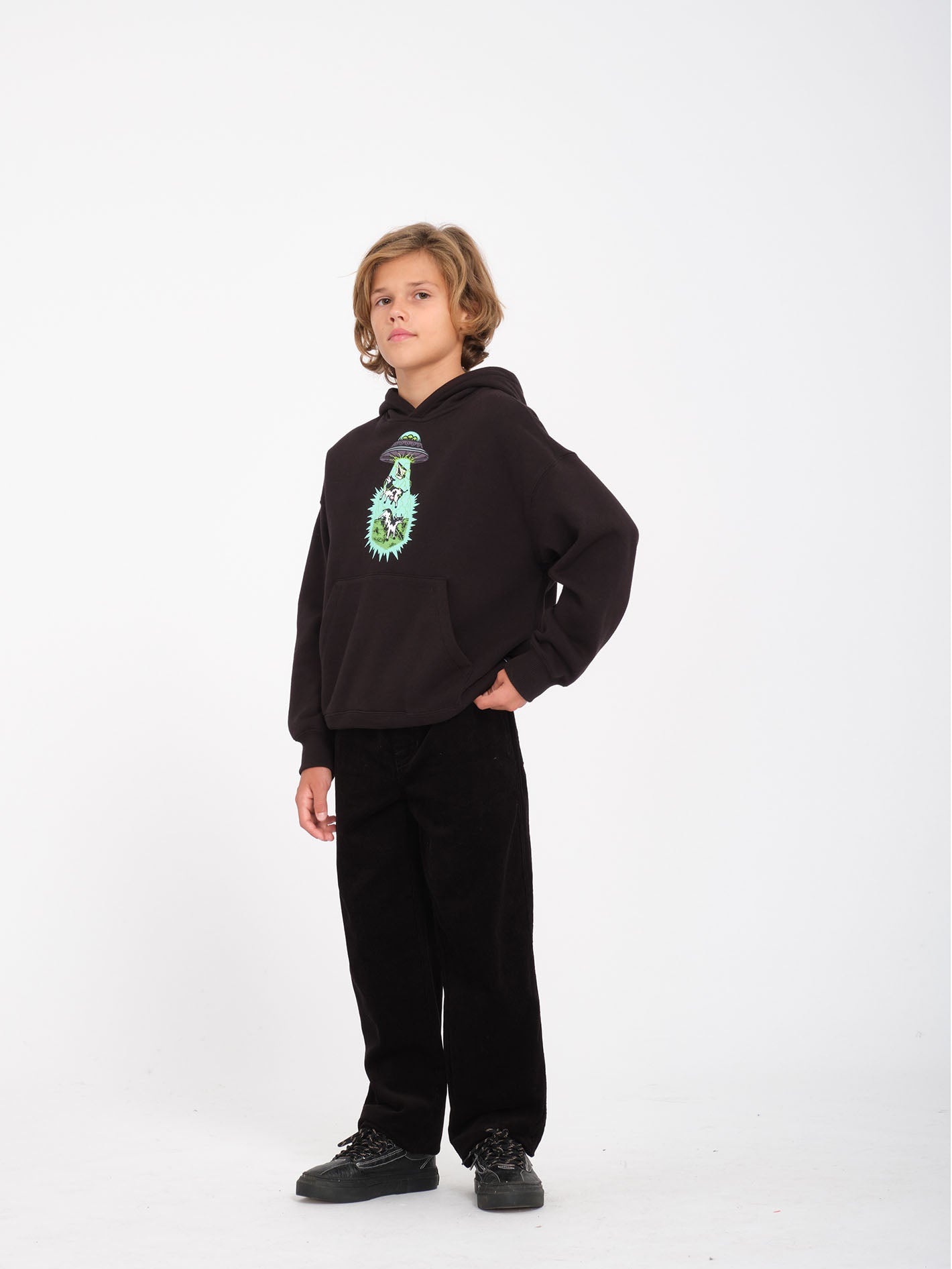 Udder Space Hoodie - Black - (KIDS) - Volcom EU – Volcom Europe