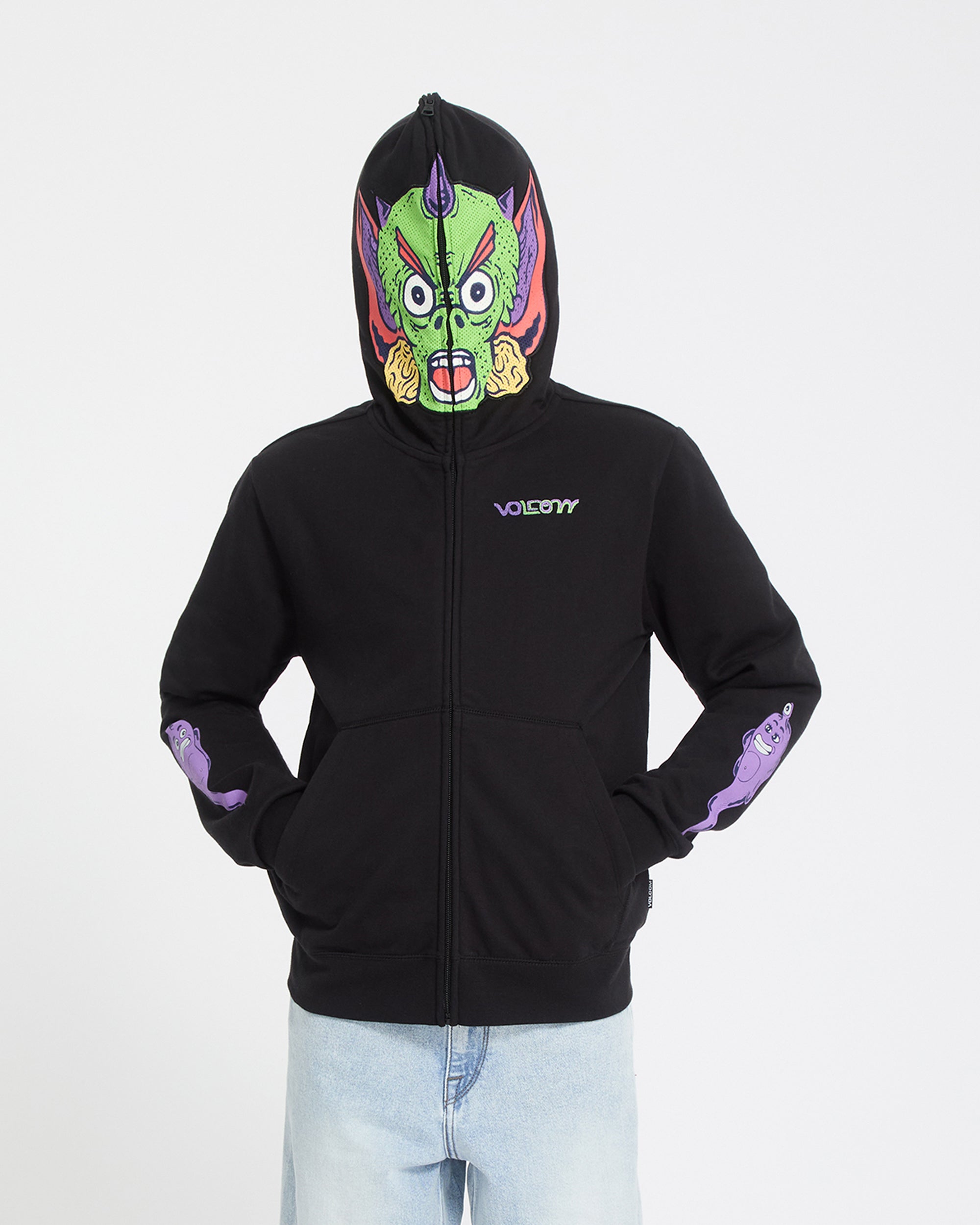 Ben Sanair Full Zip Hoodie - Black - Kids - Volcom EU – Volcom Europe