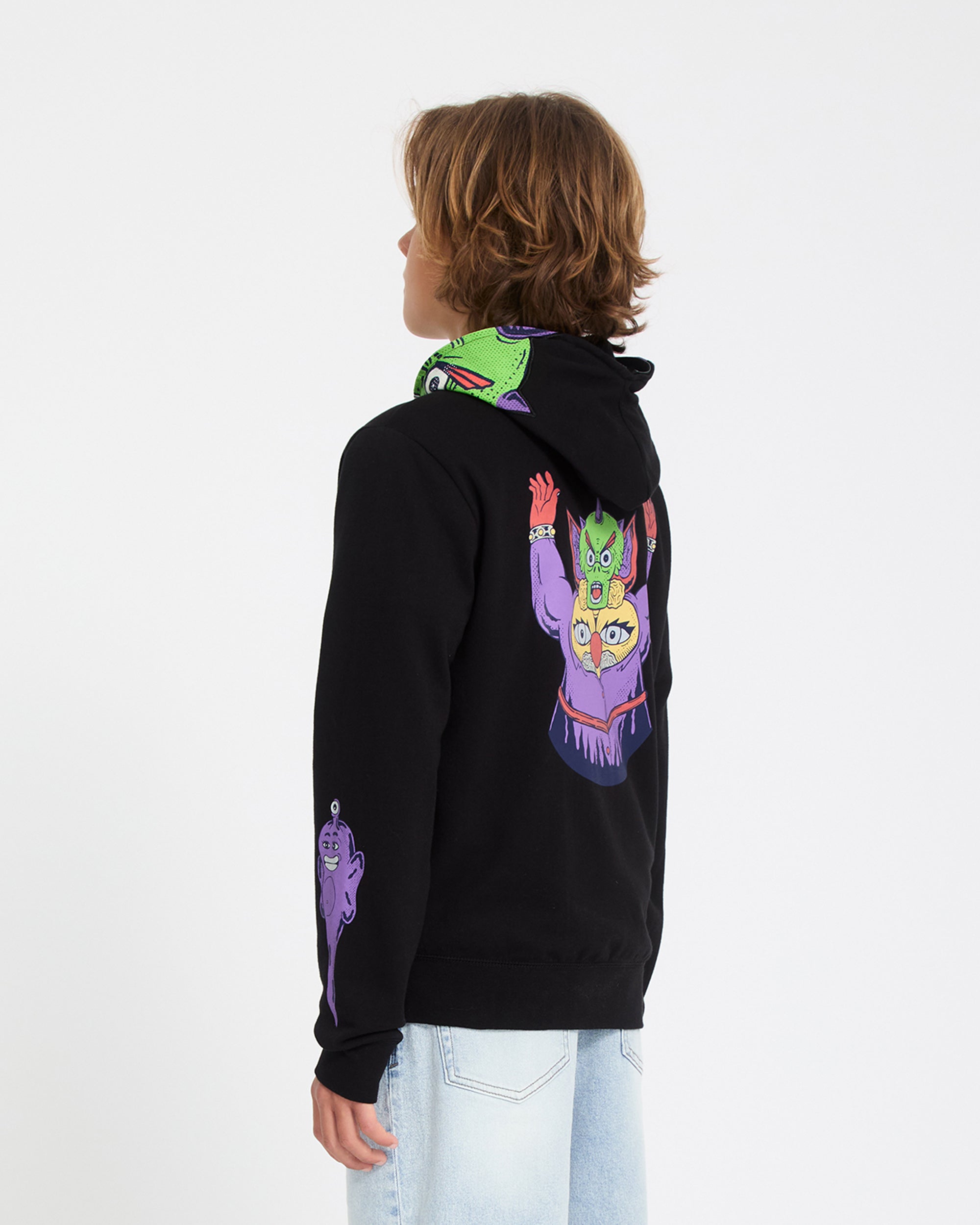 Ben Sanair Full Zip Hoodie - Black - Kids - Volcom EU – Volcom Europe