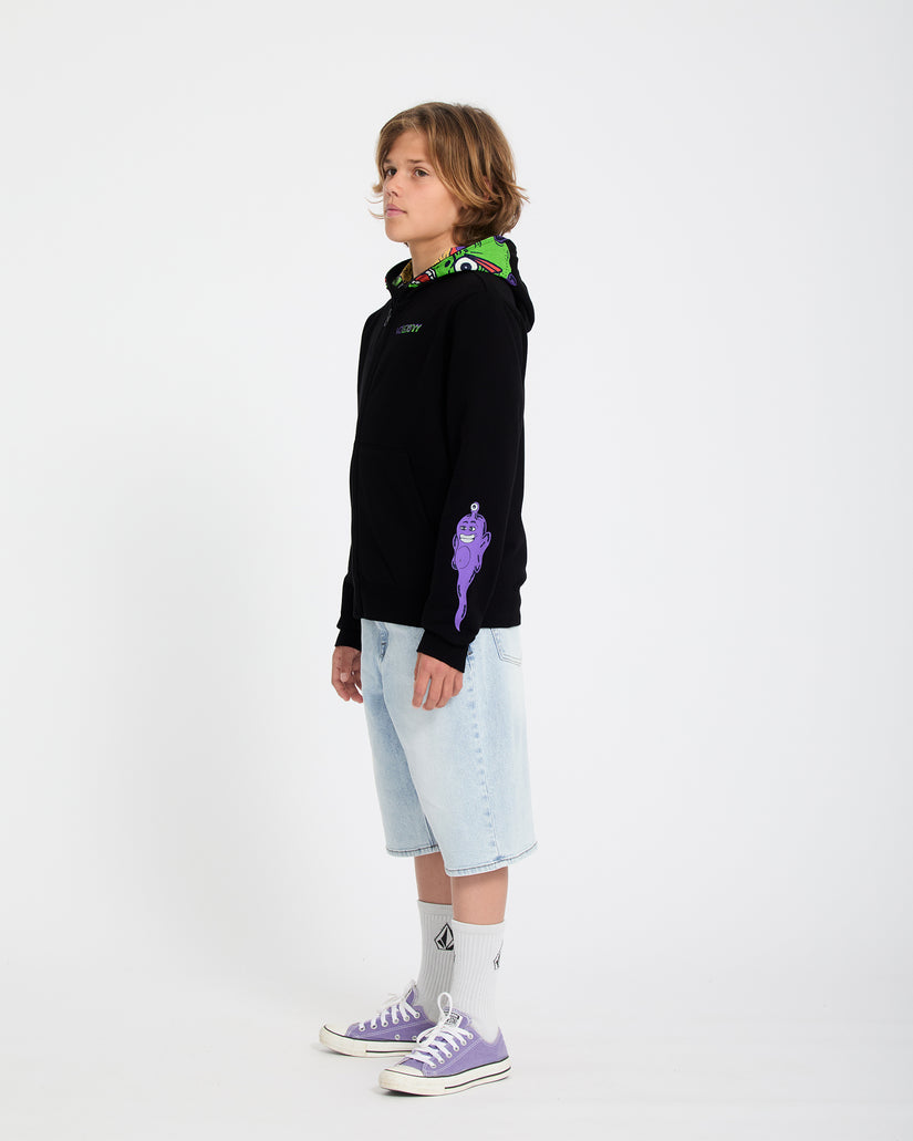 Ben Sanair Full Zip Hoodie - Black - (KIDS)