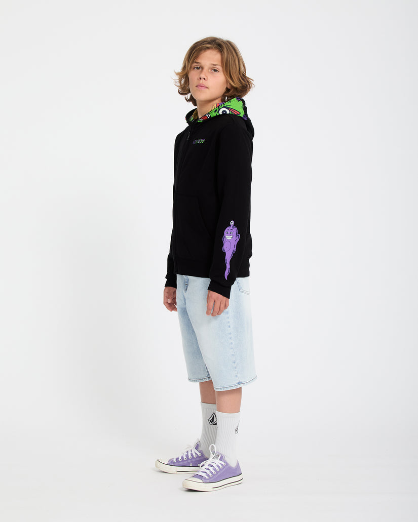Ben Sanair Full Zip Hoodie - Black - (KIDS)