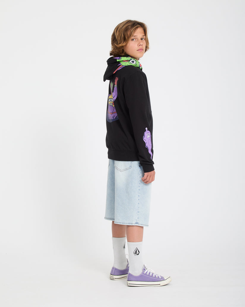 Ben Sanair Full Zip Hoodie - Black - (KIDS)