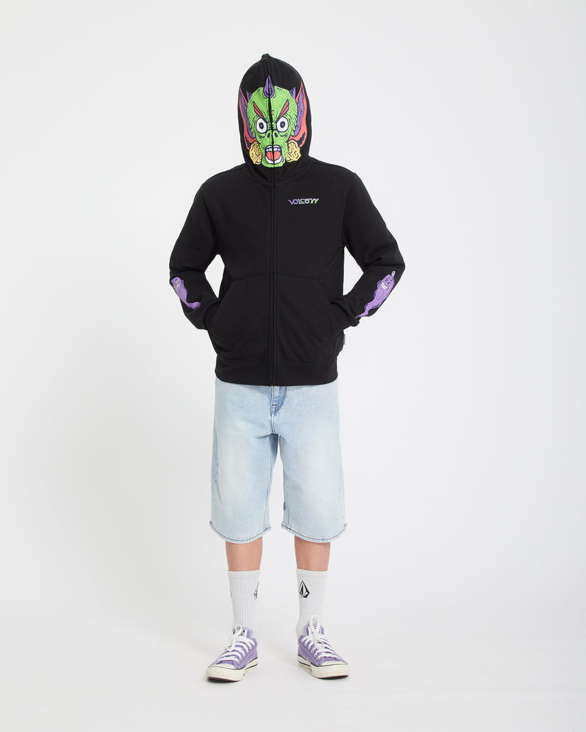Ben Sanair Full Zip Hoodie - Black - (KIDS)