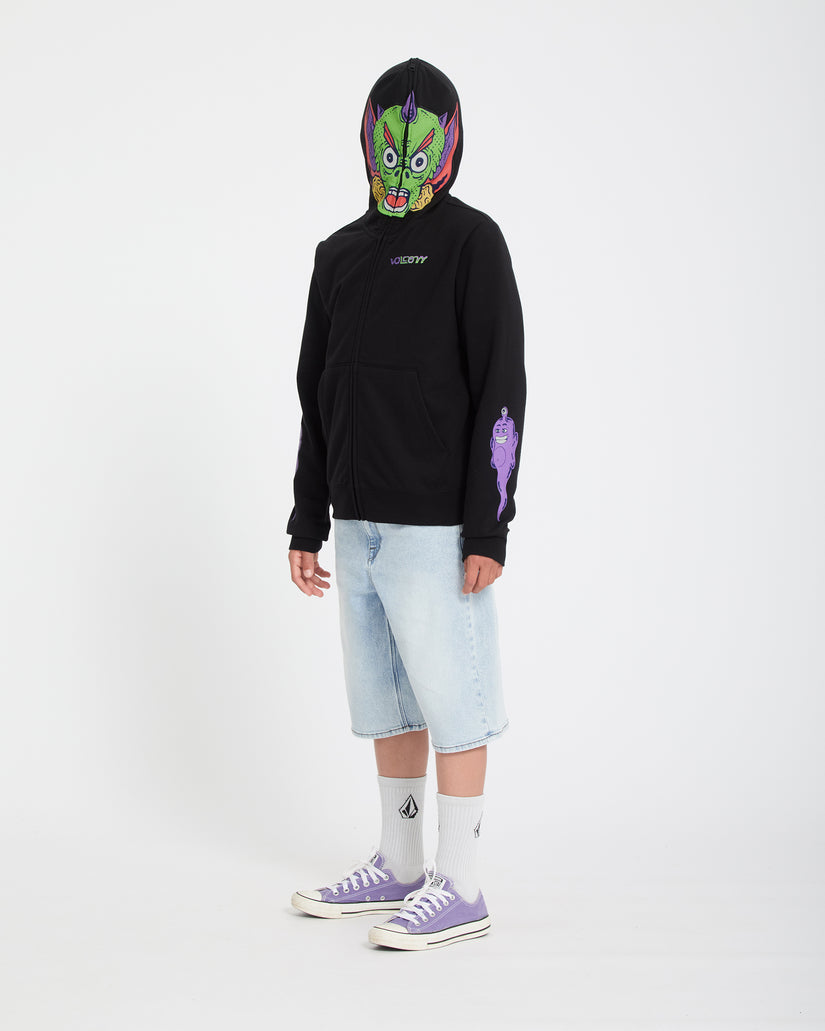 Ben Sanair Full Zip Hoodie - Black - (KIDS)
