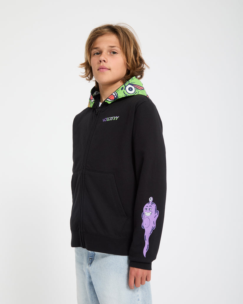 Ben Sanair Full Zip Hoodie - Black - (KIDS)