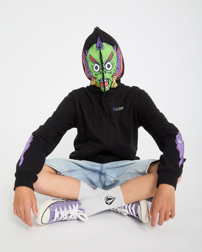 Ben Sanair Full Zip Hoodie - Black - (KIDS)
