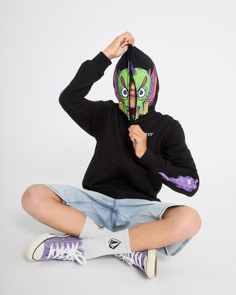 Ben Sanair Full Zip Hoodie - Black - (KIDS)