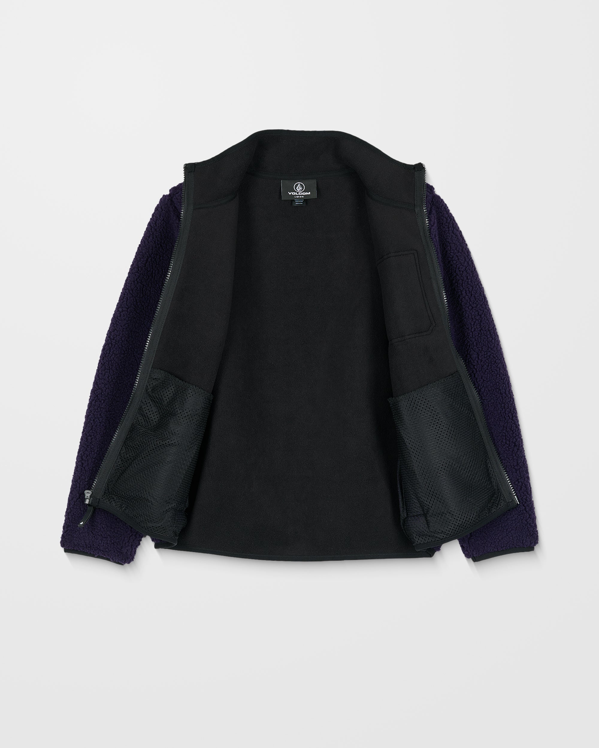 Muzzer Fuzzar Zip Sweatshirt - Dark Purple - (KIDS) - Volcom EU