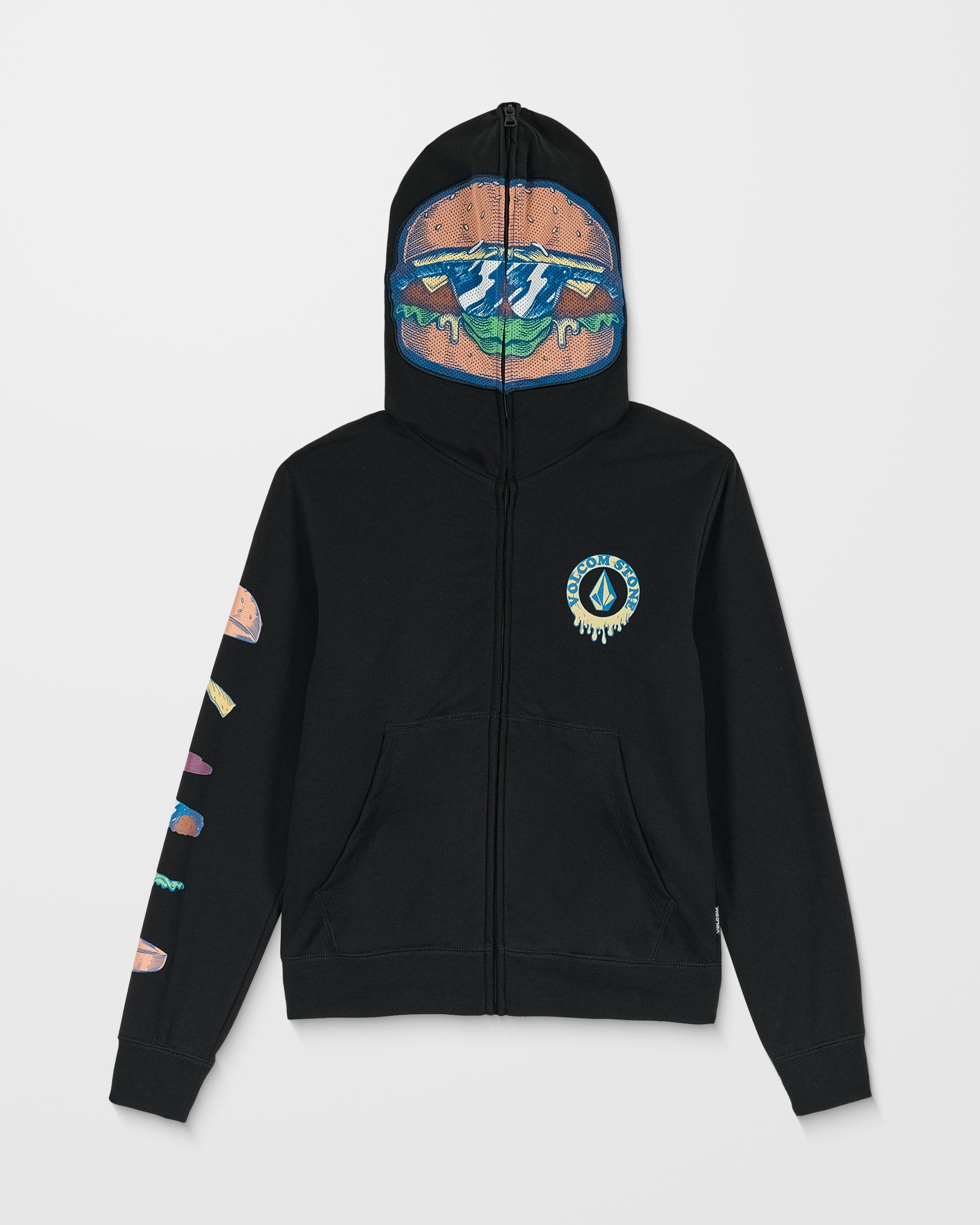 Burgstone Full Zip Up Hoodie - Black - (KIDS) - Volcom EU – Volcom