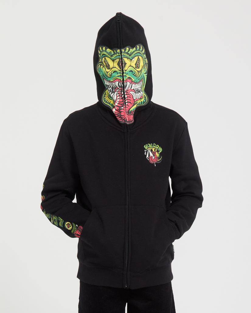 Snaky Full Zip Hoodie - Black - (KIDS)