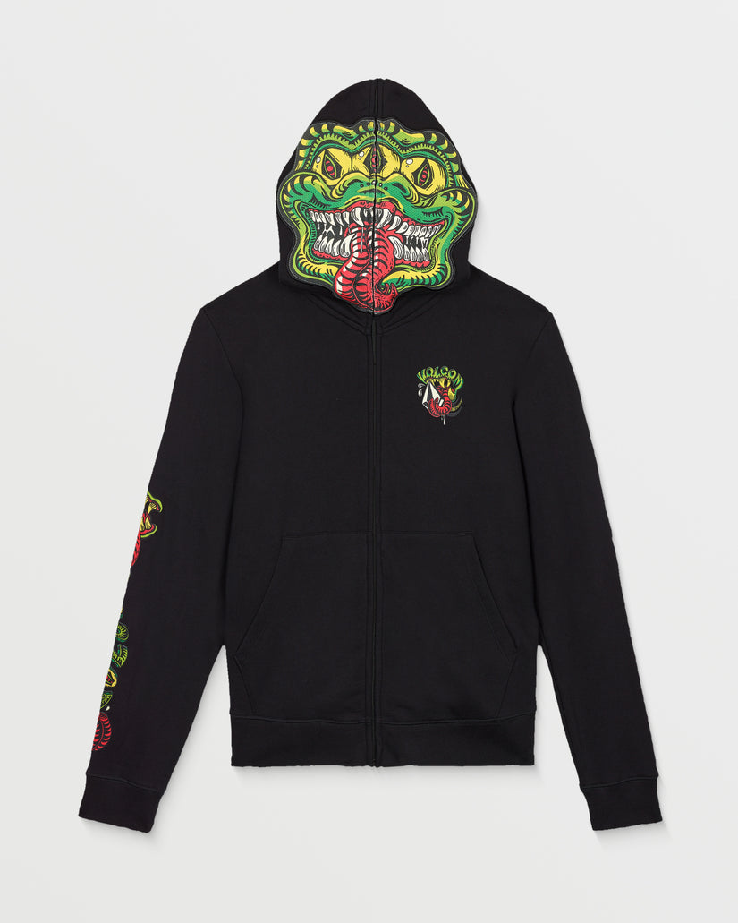 Snaky Full Zip Hoodie - Black - (KIDS)