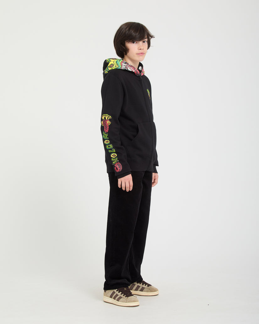 Snaky Full Zip Hoodie - Black - (KIDS)