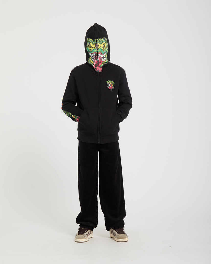 Snaky Full Zip Hoodie - Black - (KIDS)