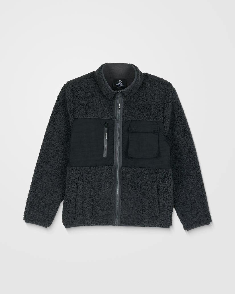 Storm Stone Full Zip Sherpa - Asphalt Black - (KIDS)
