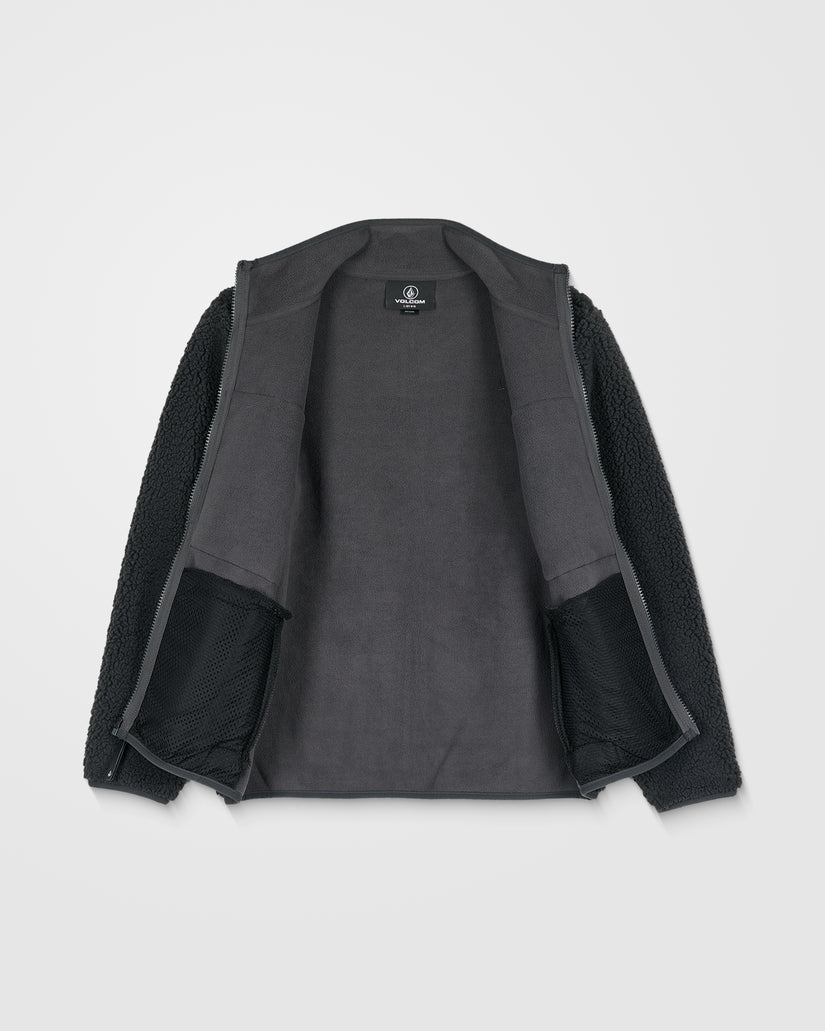 Storm Stone Full Zip Sherpa - Asphalt Black - (KIDS)