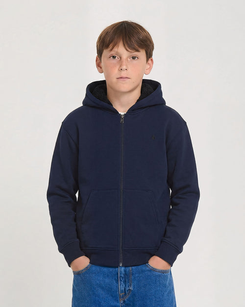 Single Stone Lined Zip Hoodie