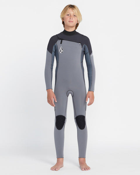 Modulator 4/3Mm Chest Zip Long Sleeve Wetsuit - Charcoal - (KIDS