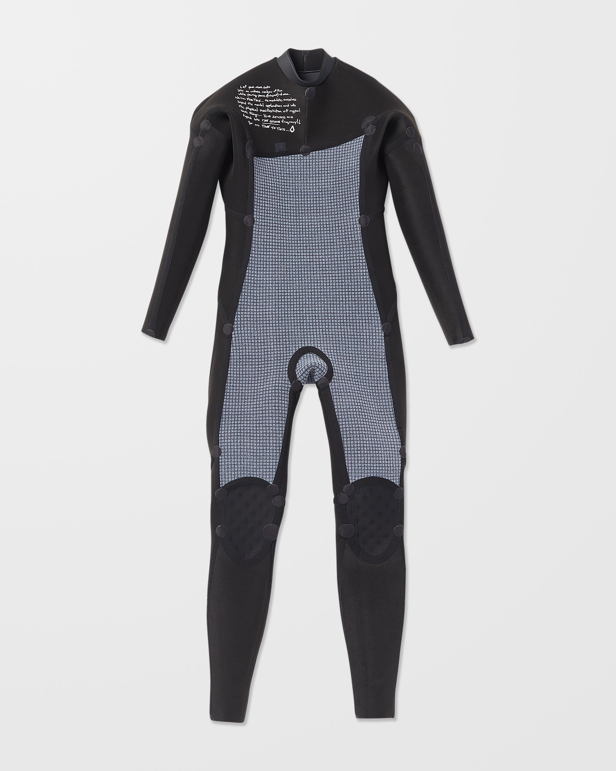 3/2Mm Long Sleeve Chest Zip Full Wetsuit - Charcoal - (KIDS