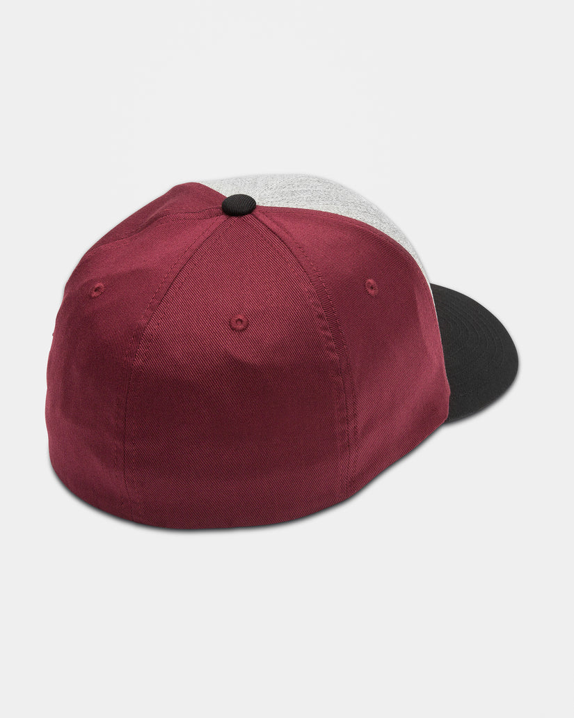 Casquette Volcom Full Stone Flexfit - Gris - 86% Polyester, 11% Viscose, 3% élasthanne - 6 Panneaux - Logo Brodé - Unisexe