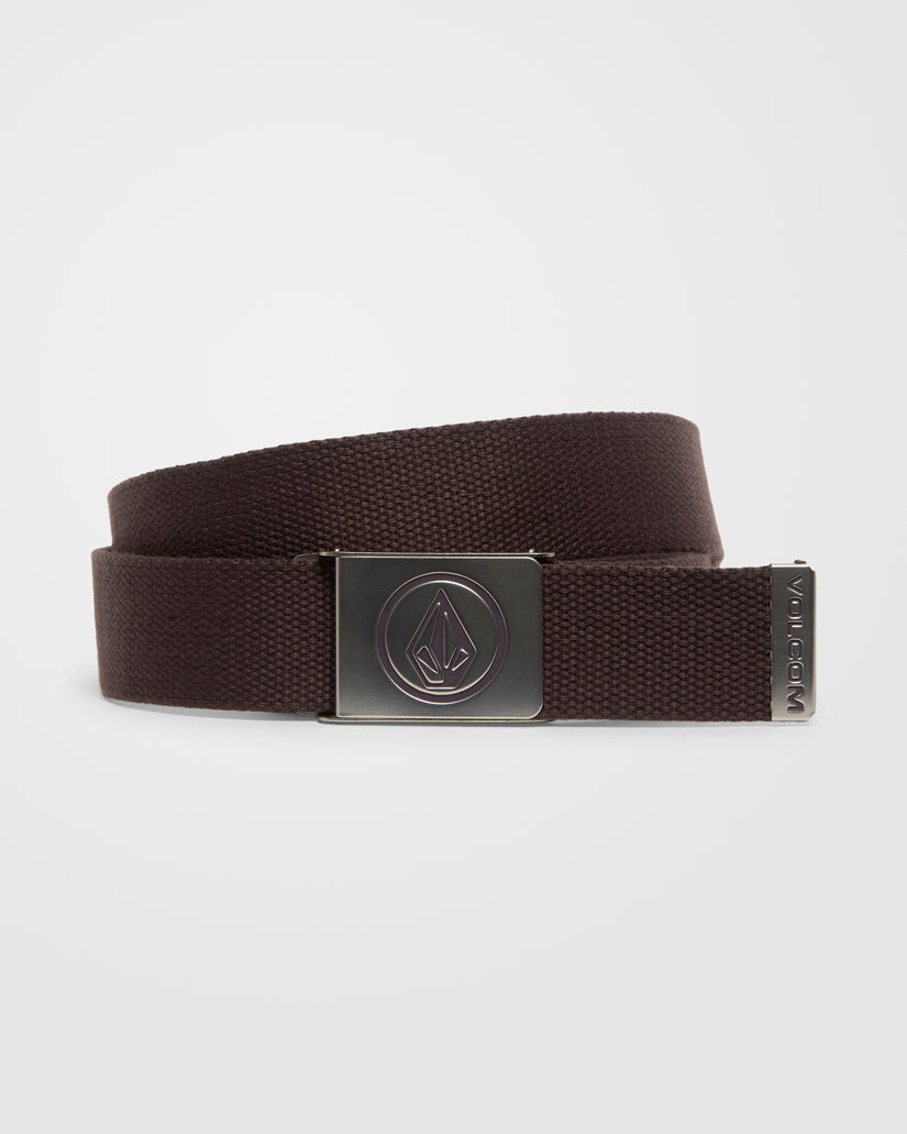 Circle Web Belt - Raisin