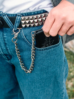 V Ent Leather Wallet - BLACK