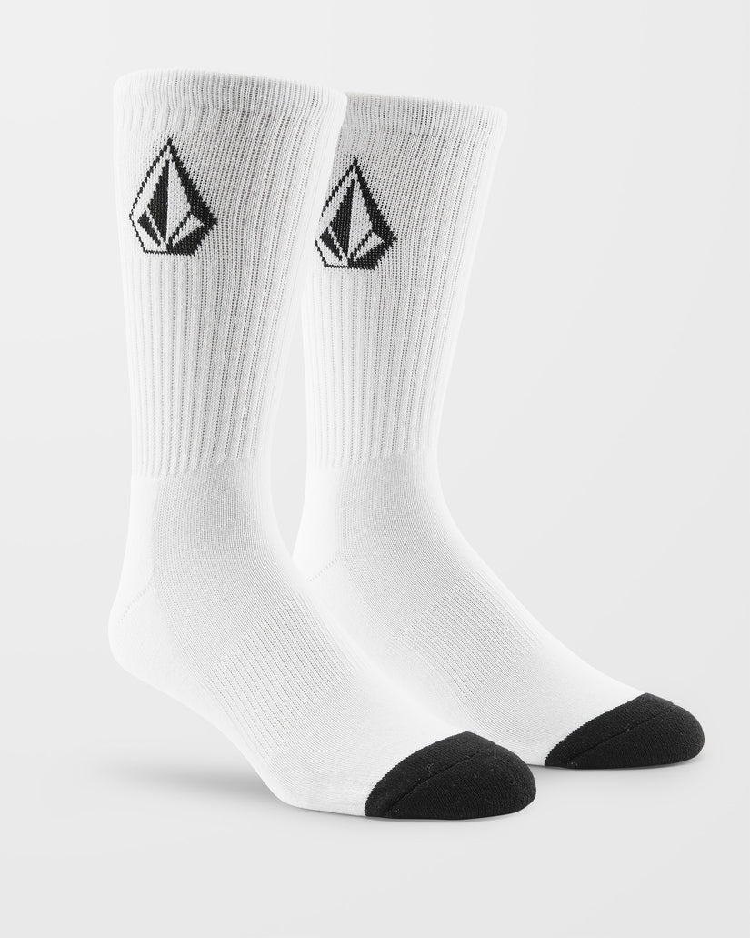 Full Stone Socks (3 Pack) - White