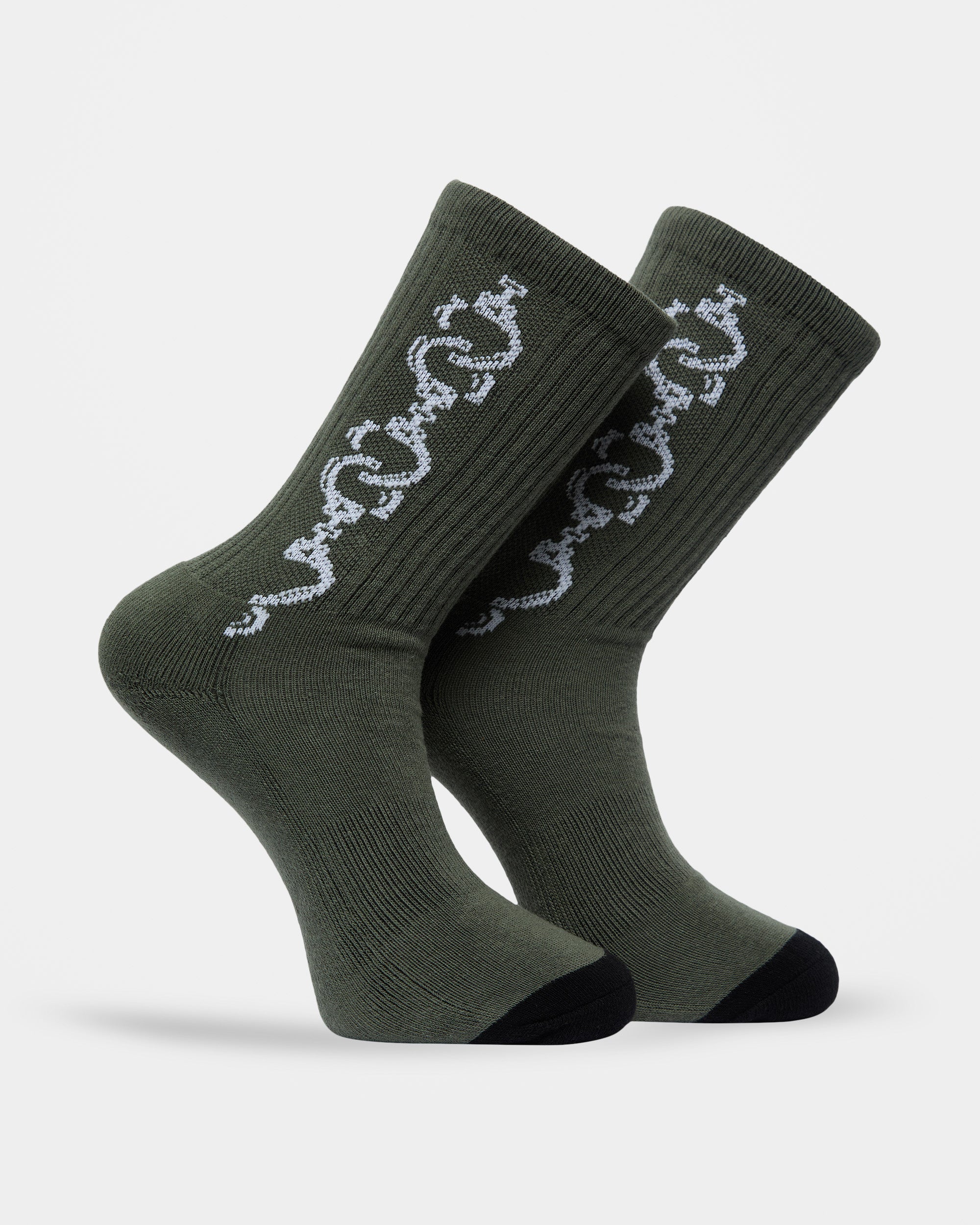 Daniel Shepard Socks - Dark Olive - Men - Volcom EU – Volcom Europe
