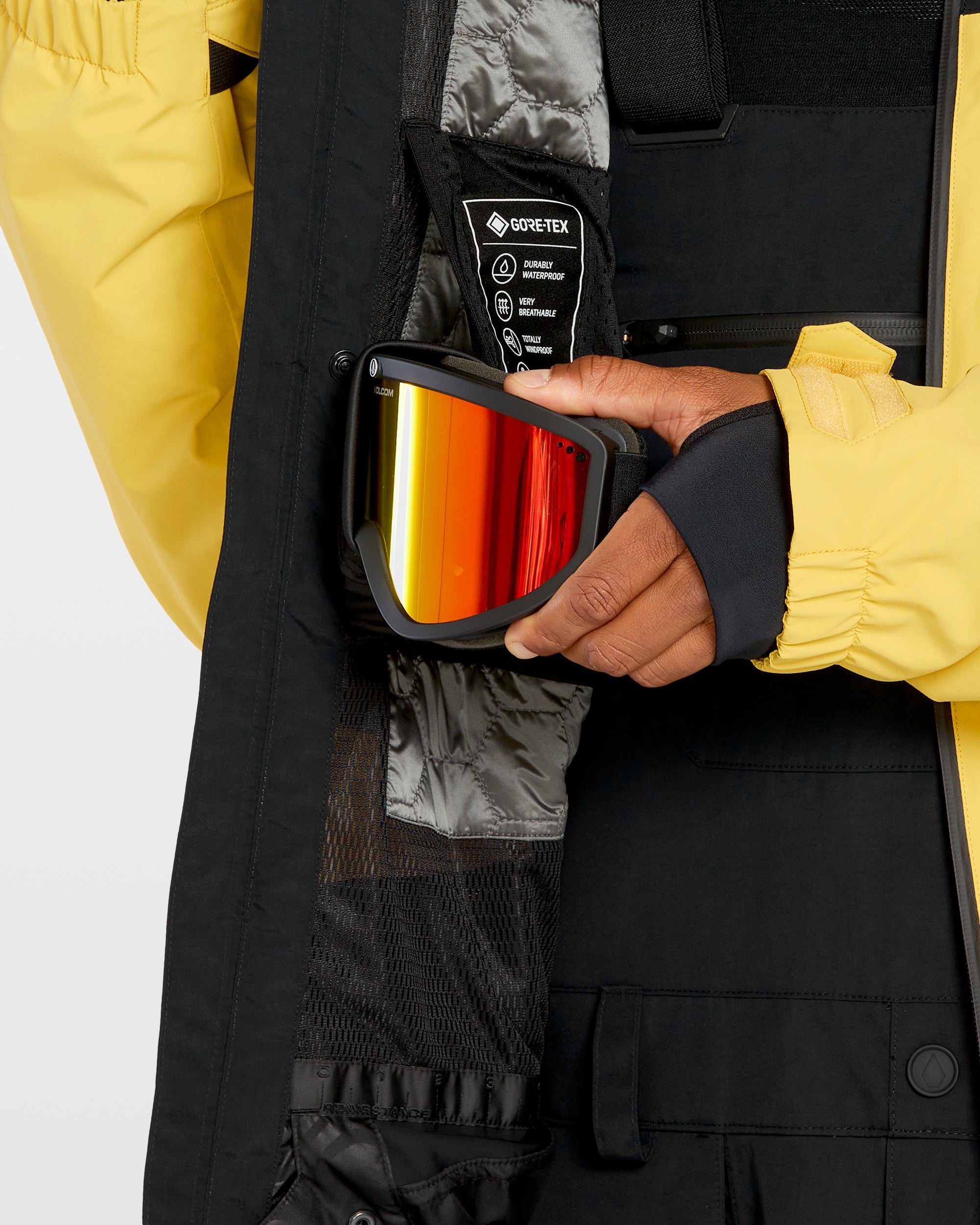 Tds 2L Gore-Tex Jacket - Dark Yellow - Men - Volcom EU - 2 Years