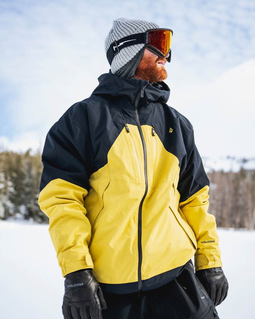 Volcom Gore Tex Jacket Yellow Longo Gore-Tex Jacket BRIGHT YELLOW