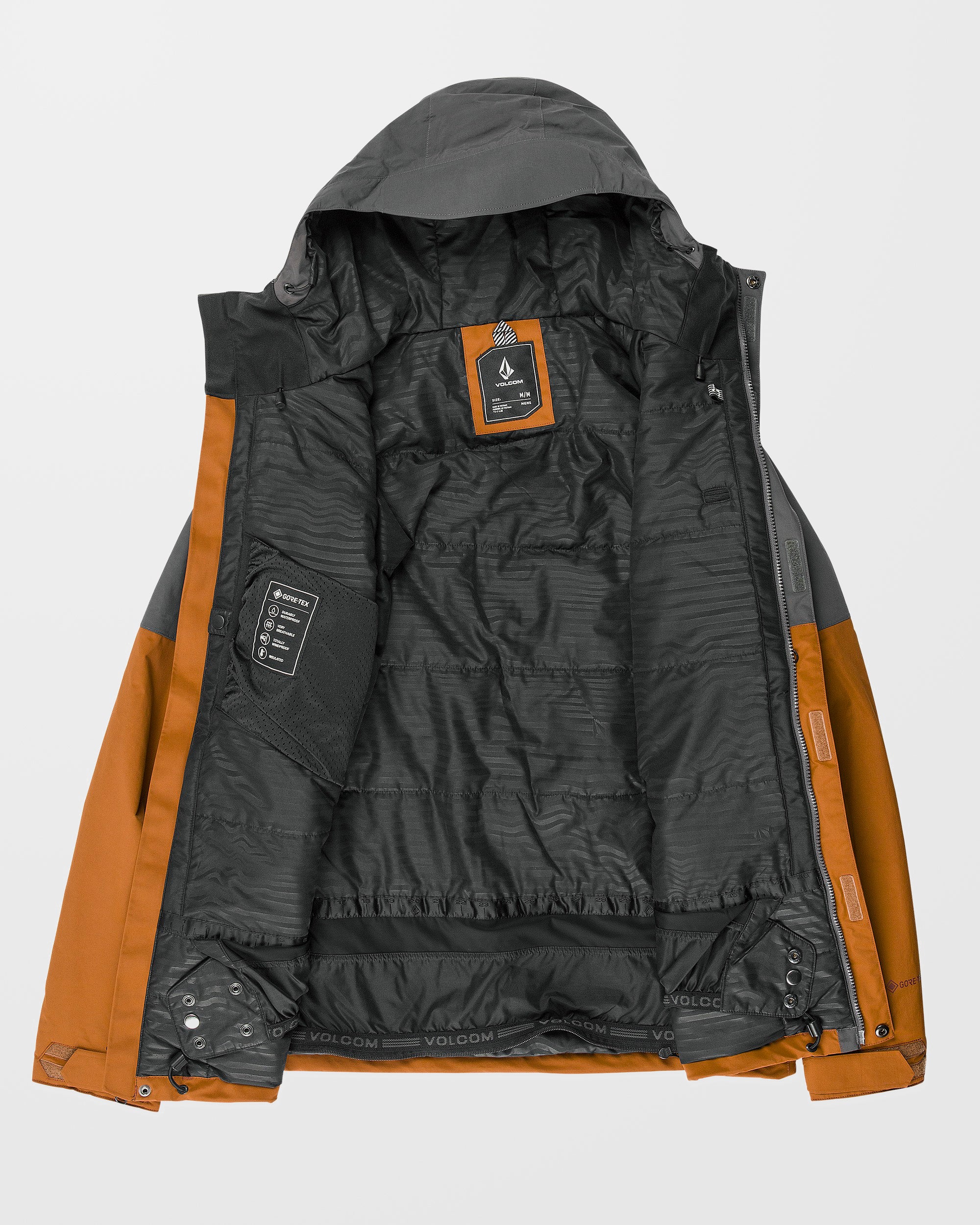 L Insulated Gore-Tex Jacket - Caramel - Men - Volcom EU - 2 Years