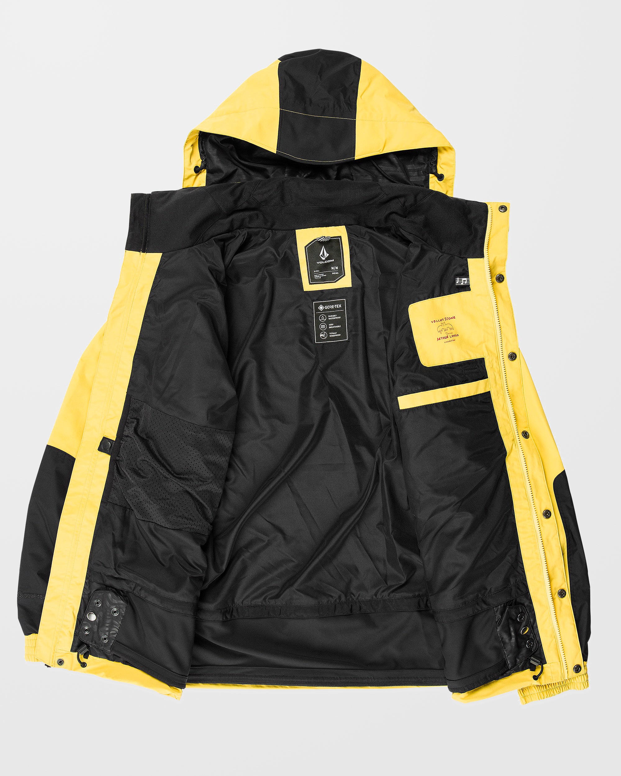 Longo Gore-Tex Jacket - Dark Yellow - Men - Volcom EU - 2 Years