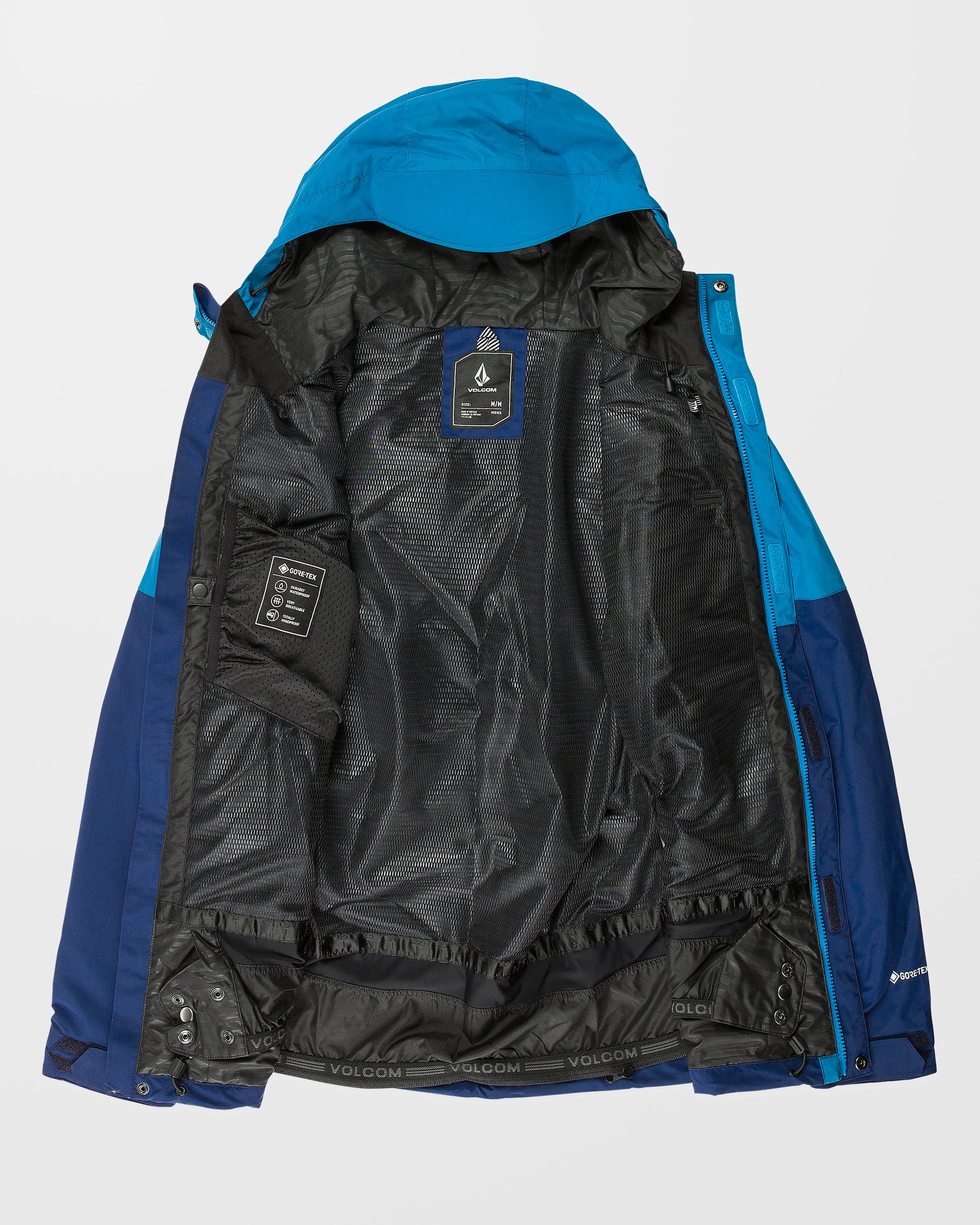 L Gore-Tex Jacket - Light Blue - Men - Volcom UK - 2 Years