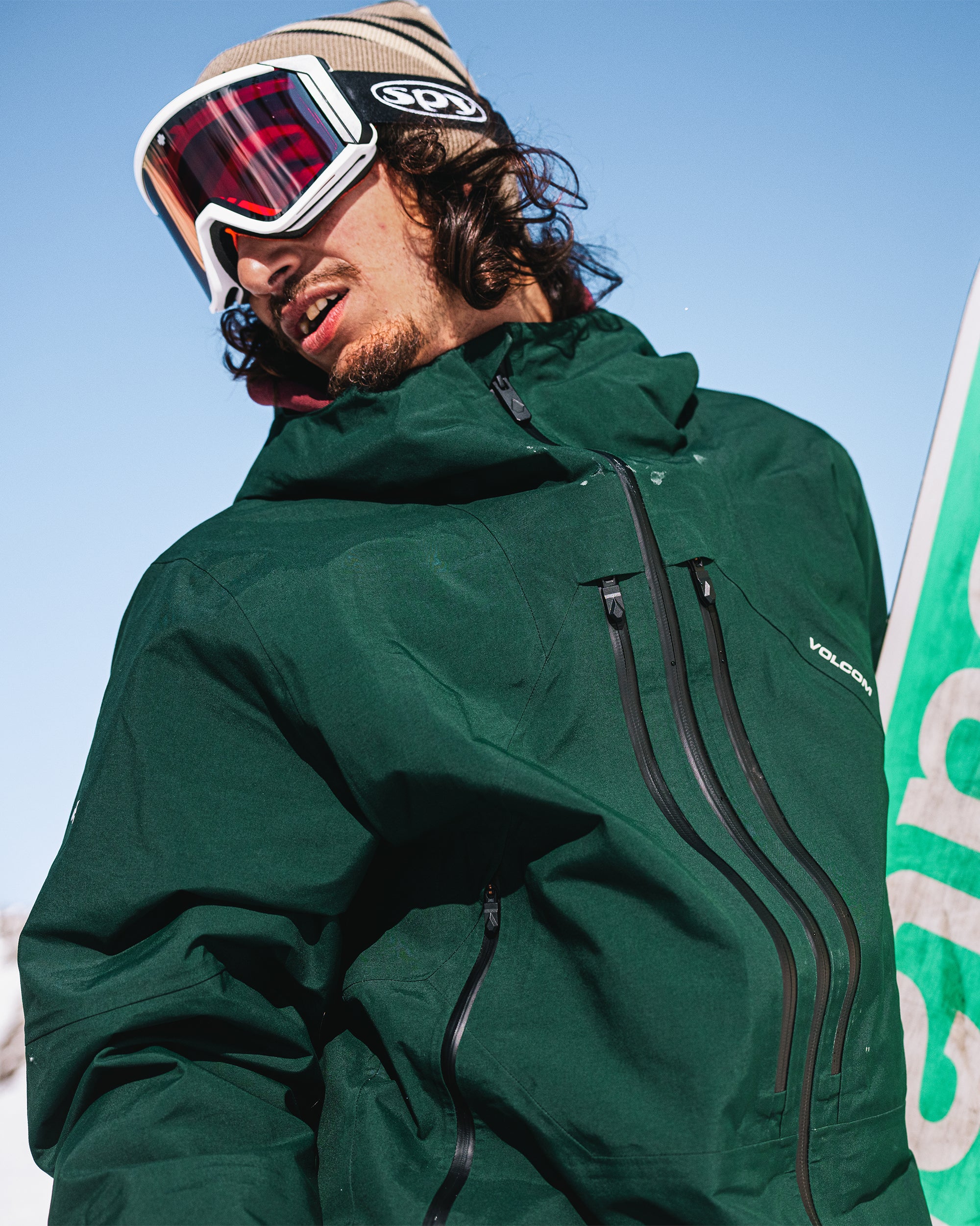 Anyox Guide Gore-tex Pro Shell Jacket - Black Green - Men - Volcom