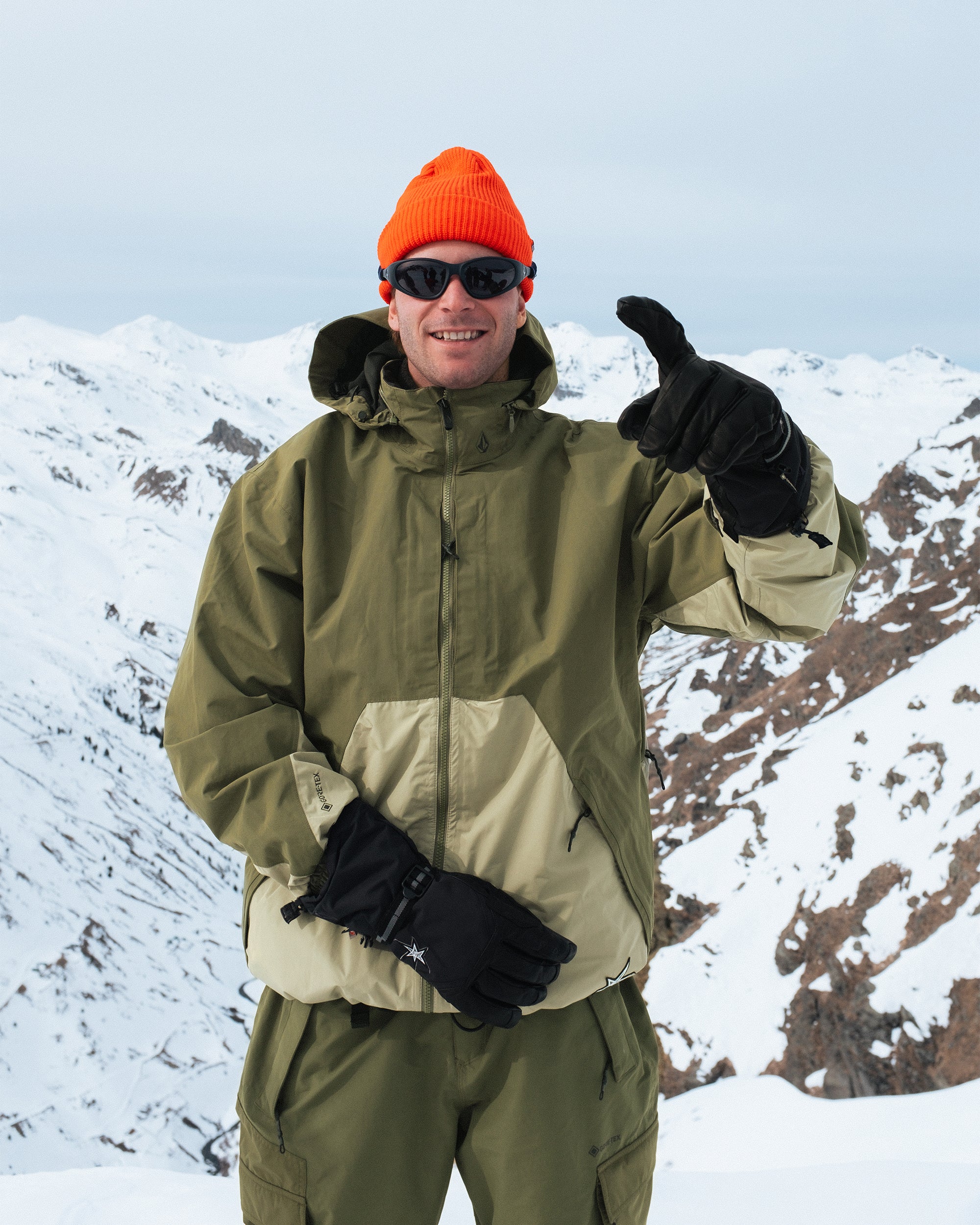 Longo Gore-Tex Jacket - Dark Olive - Men - Volcom EU