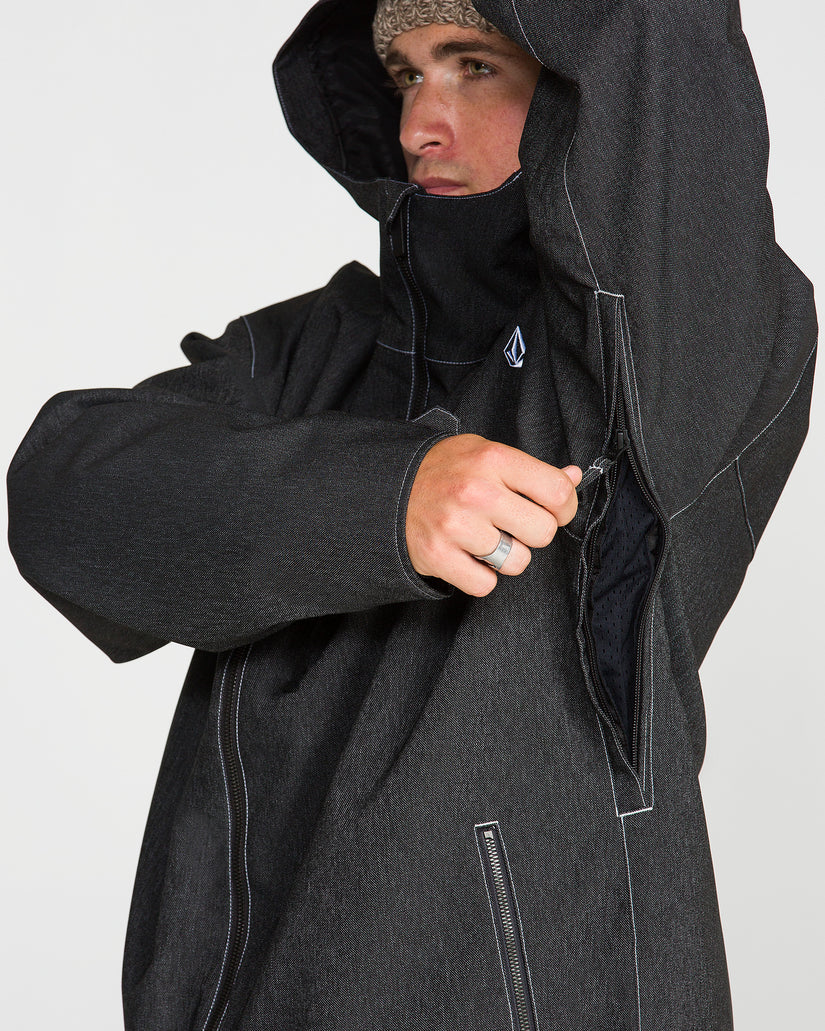 Top Stitch 10K Jacket - Black Denim
