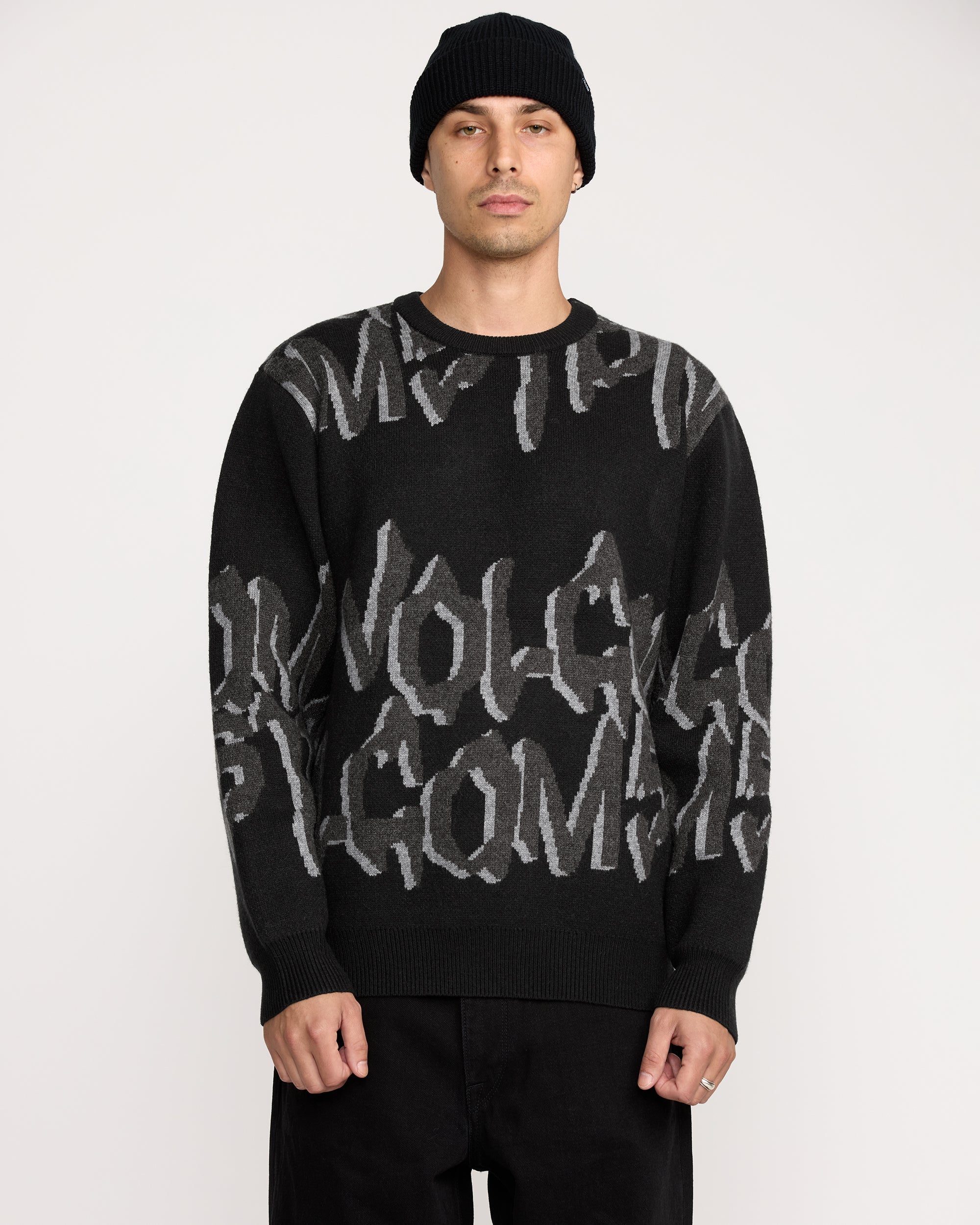 Stone Jacquard Sweater - Black - Men - Volcom EU – Volcom Europe
