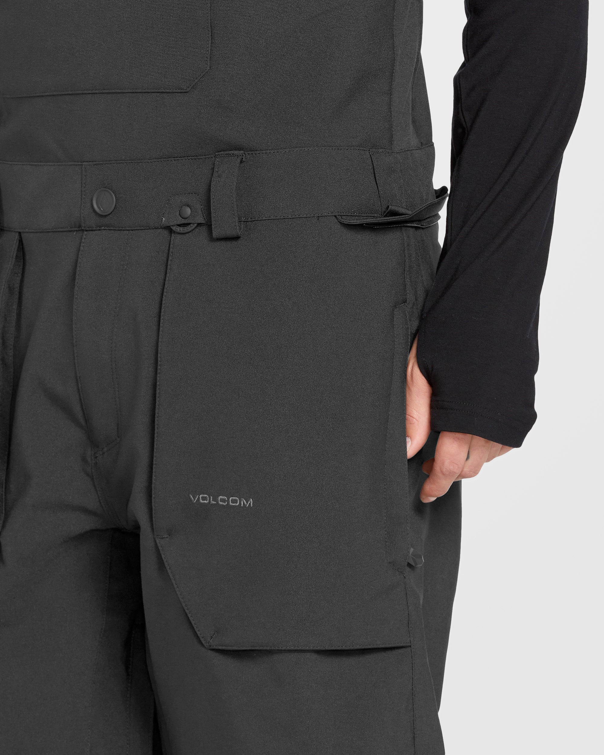 Roan Bib Overall - Black - Men - Volcom UK - 2 Years