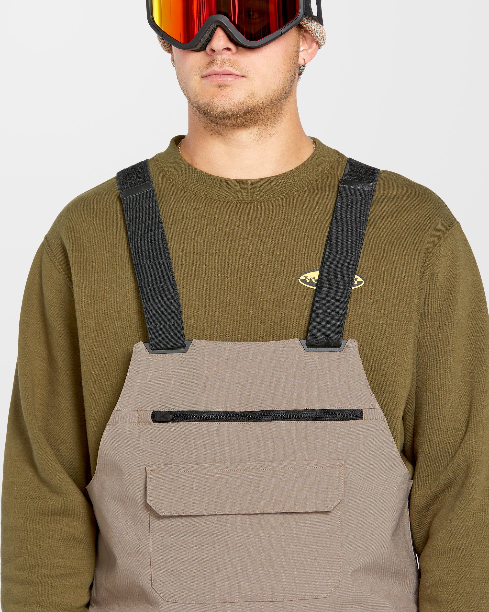 Roan Bib Overall - Chestnut Brown - Men - Volcom EU - 2 Years