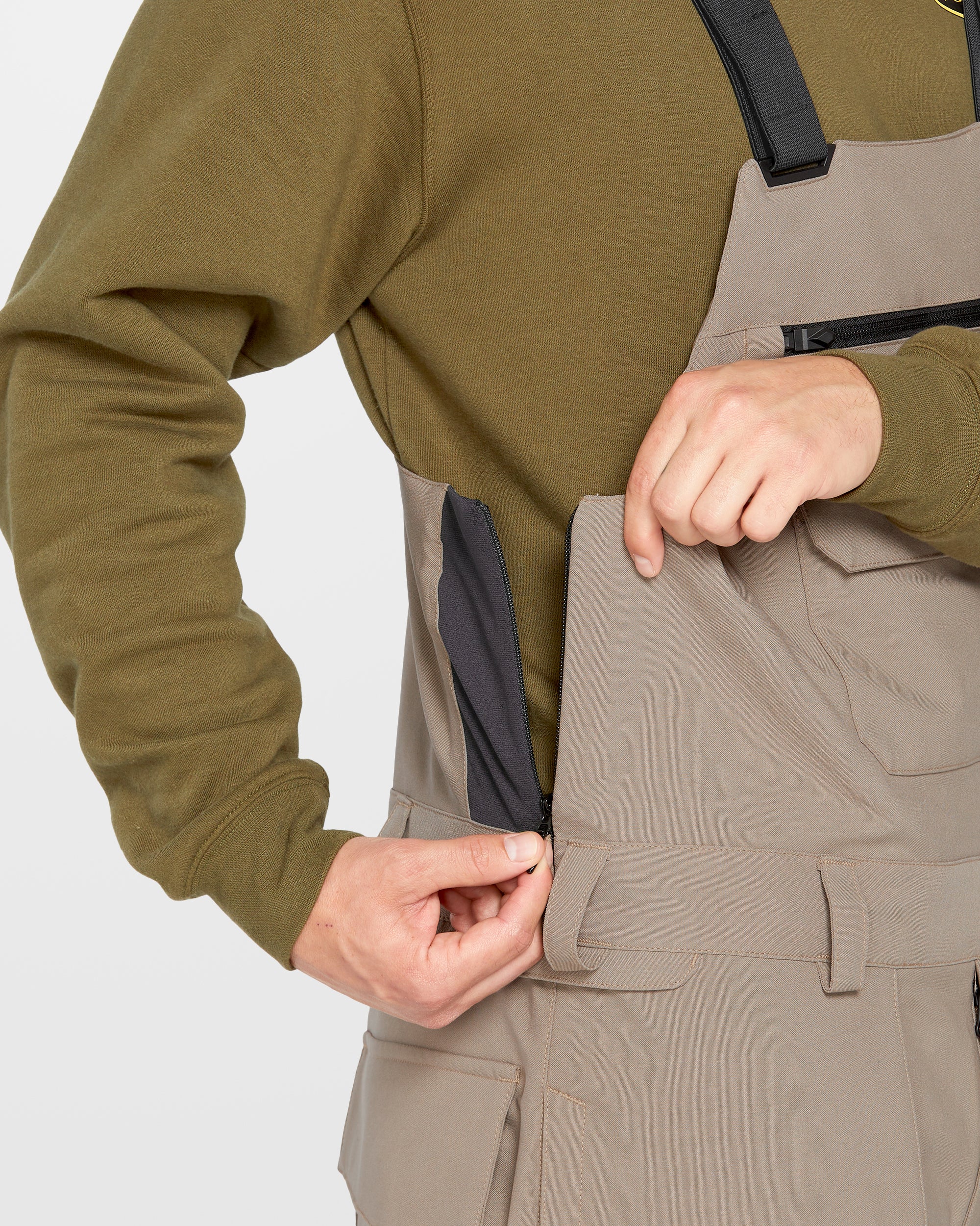 Roan Bib Overall - Chestnut Brown - Men - Volcom EU - 2 Years