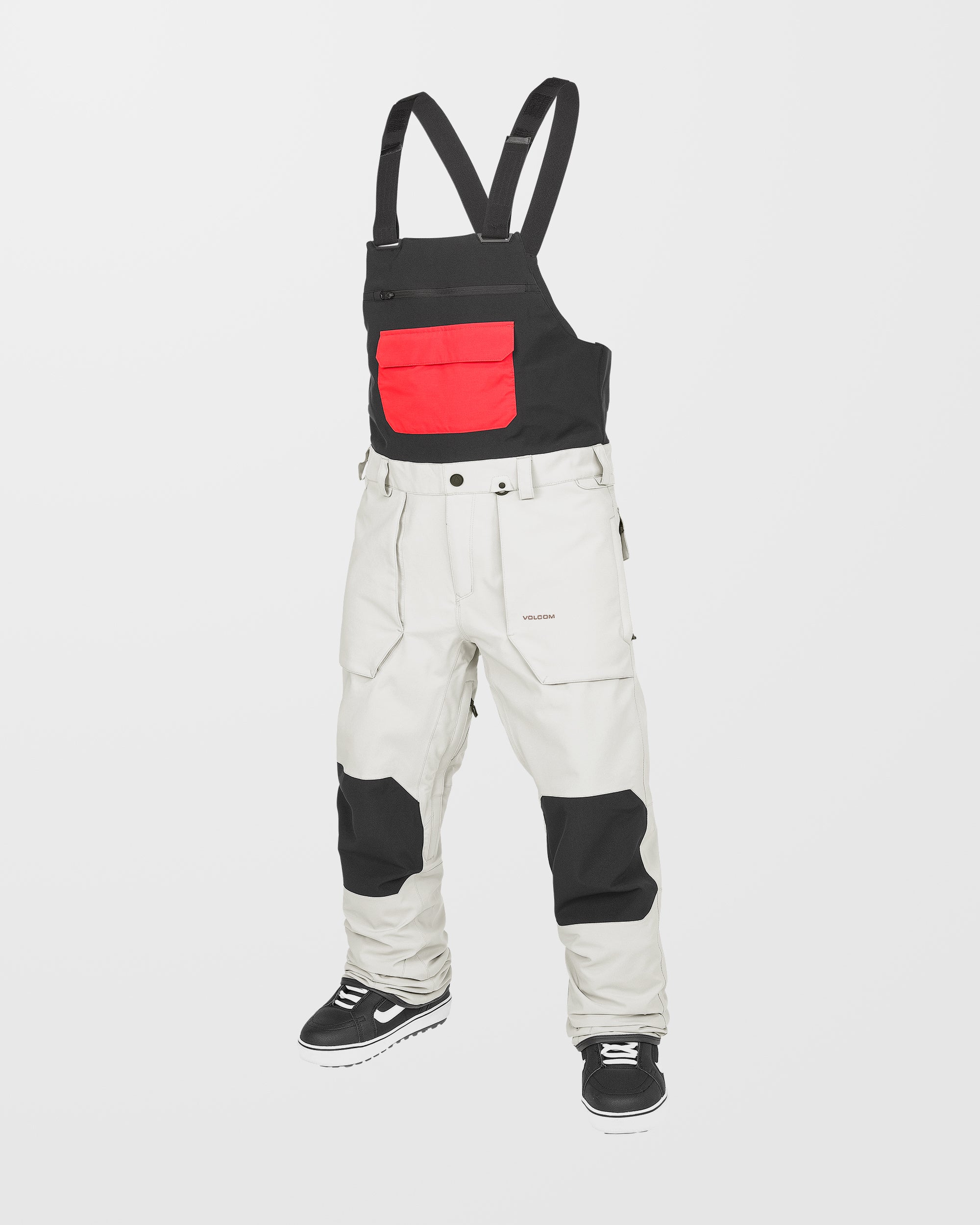 Mens Roan Bib Overalls - White | Volcom US