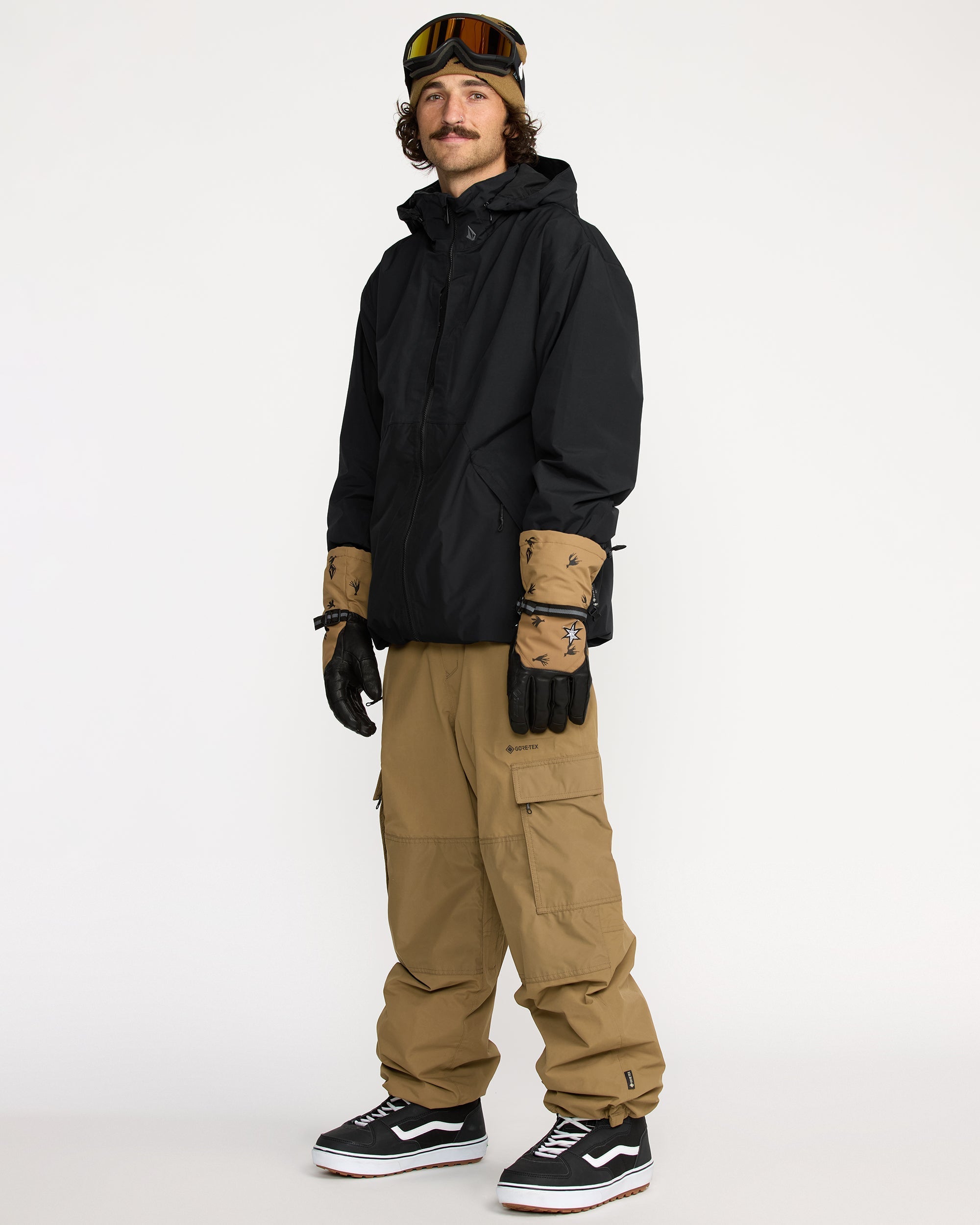 Volcom LONGO GORE-TEX PANT S ベージュ/ブラック Volcom Longo GORE-TEX Pant - Men's - Clothing