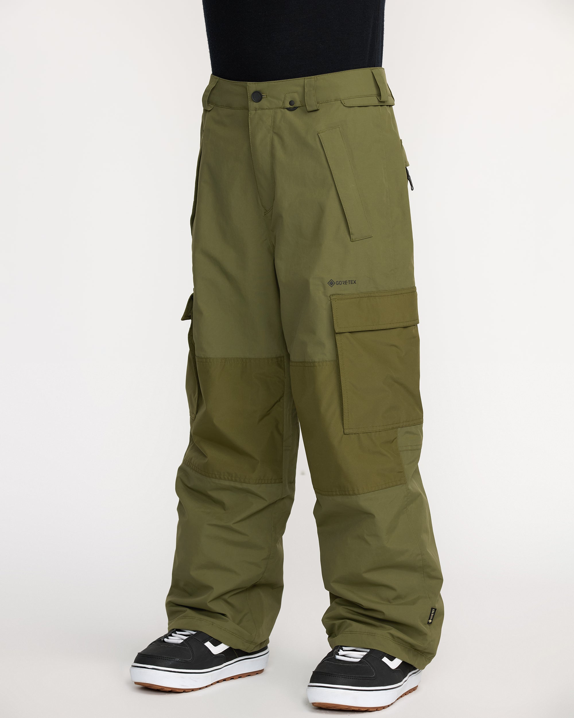 Longo Gore-Tex Trousers - Dark Olive - Men - Volcom EU – Volcom Europe