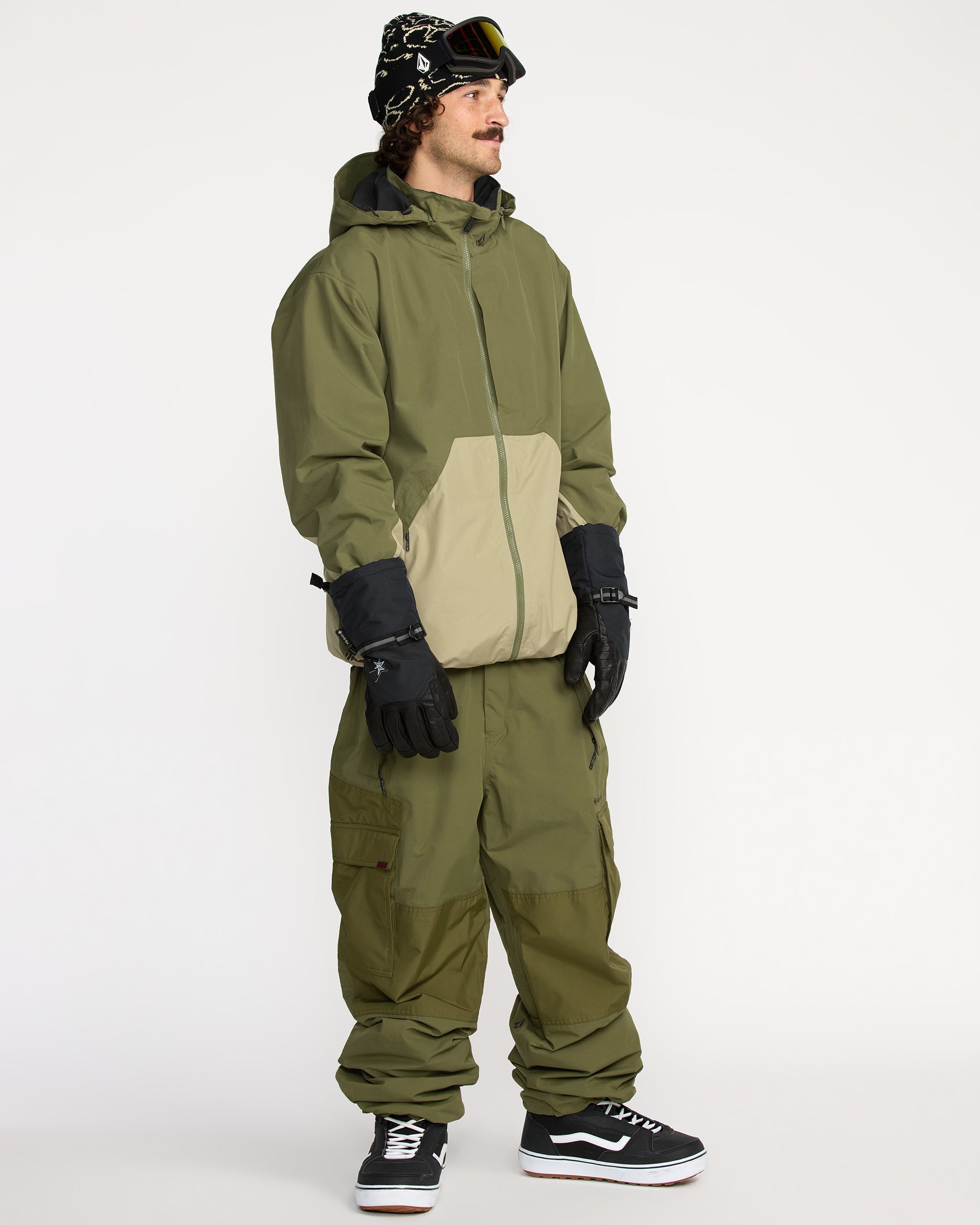 Longo Gore-Tex Trousers - Dark Olive - Men - Volcom EU – Volcom Europe